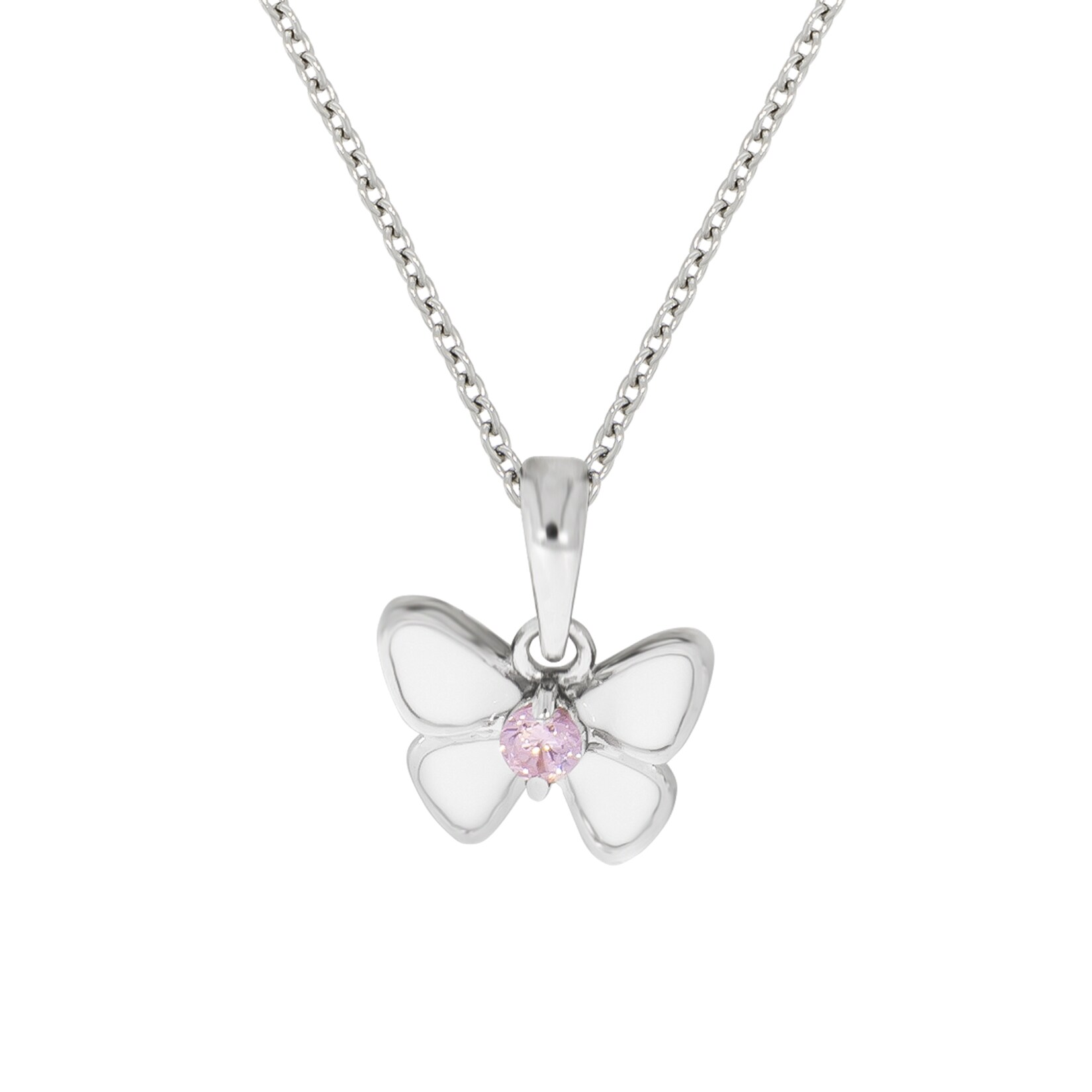Zeeme for Kids Halskette 925 Sterling Silber Schmetterling-Motiv | 04006046344159