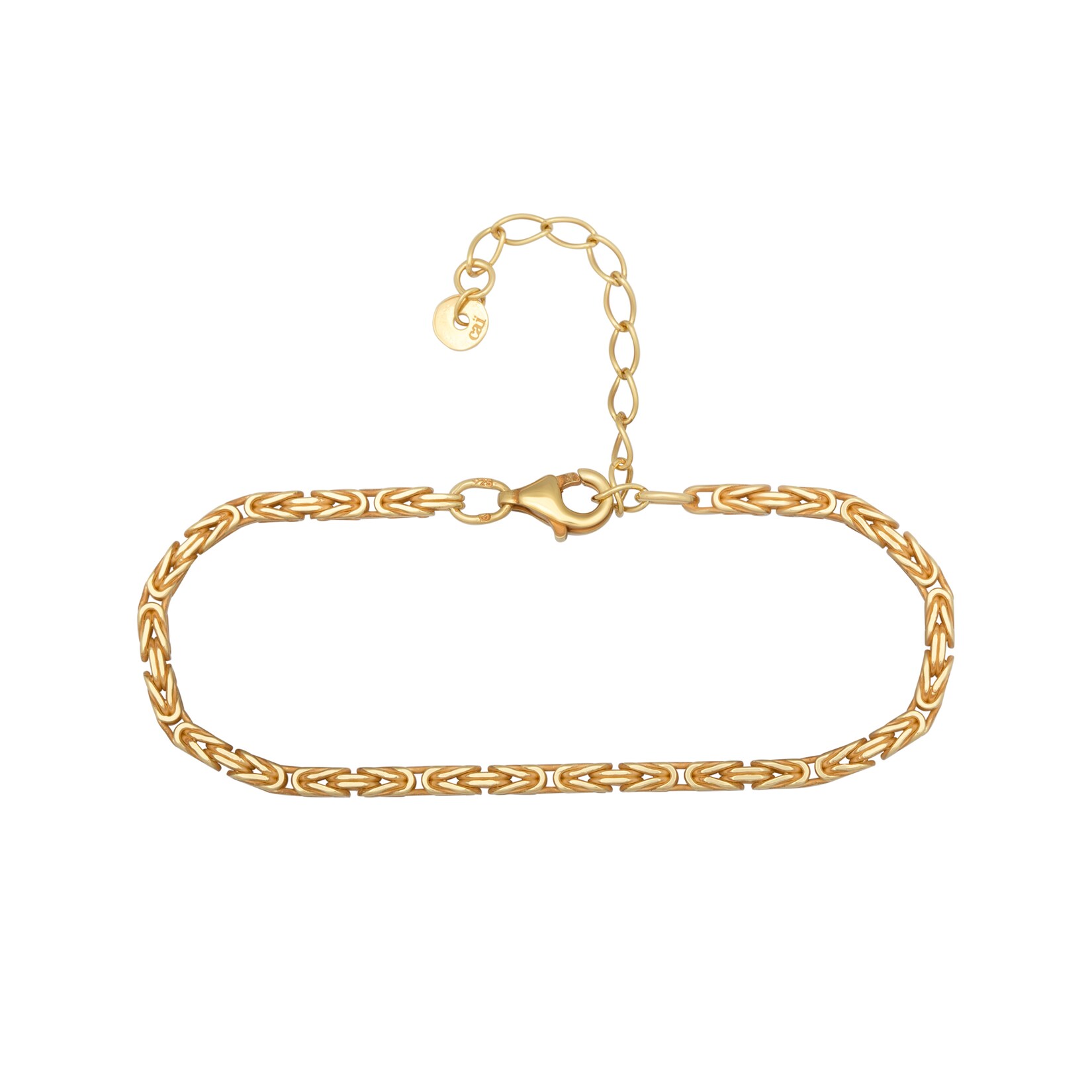 cai Armband 925 Silber vergoldet Königskette diamantiert | 04006046355759