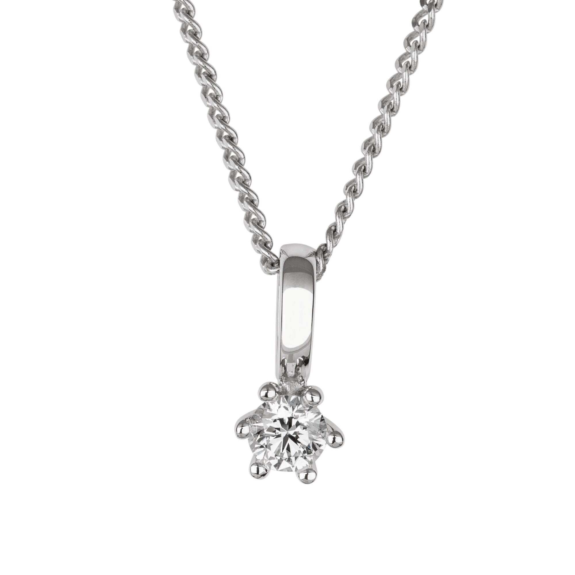 Orolino Halskette Gold 585 mit nat&uuml;rlichem Brillant 0,20ct. - Bild 1