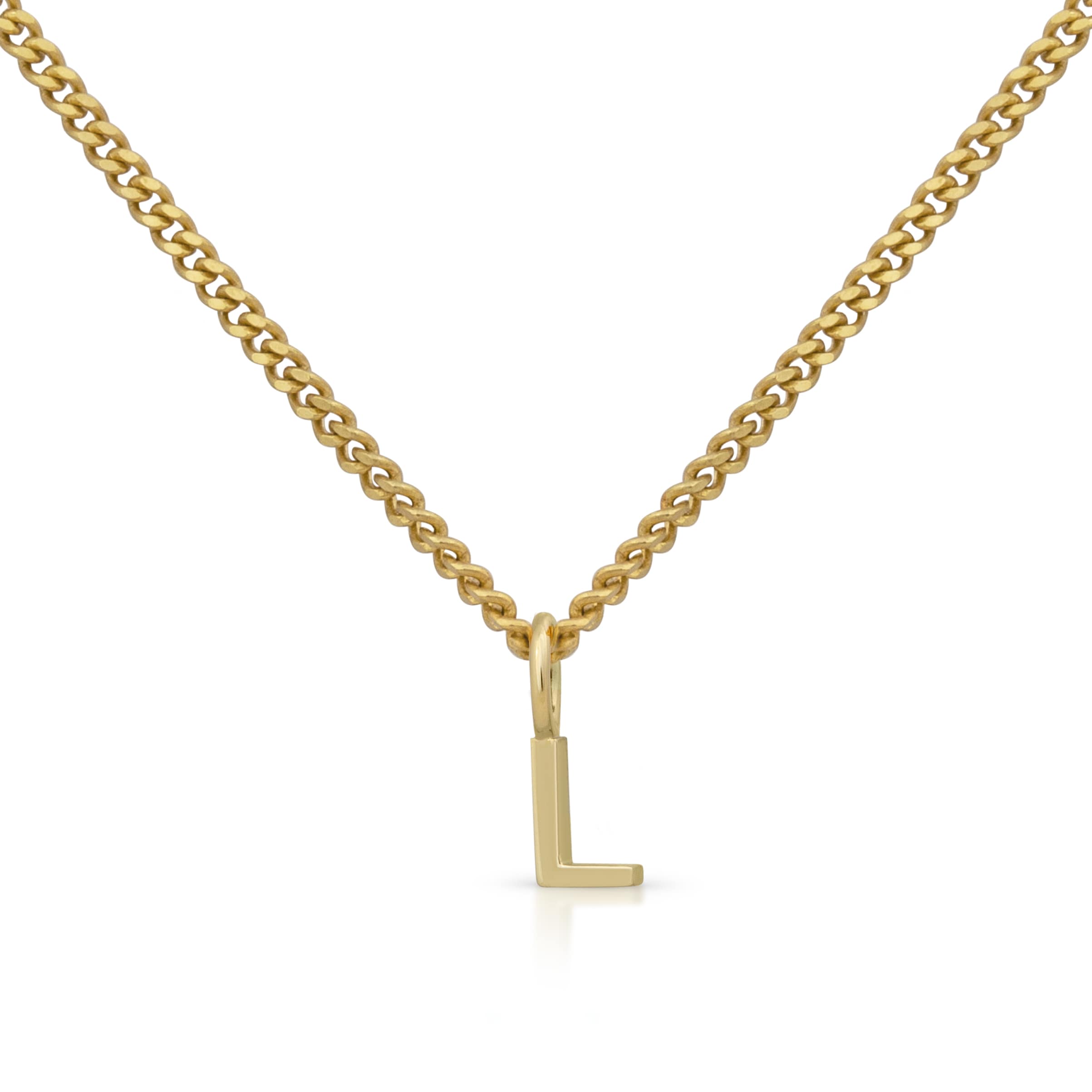 Orolino Halskette Gold 375 mit Anh&auml;nger 42/45cm lang Buchstabe L - Bild 1