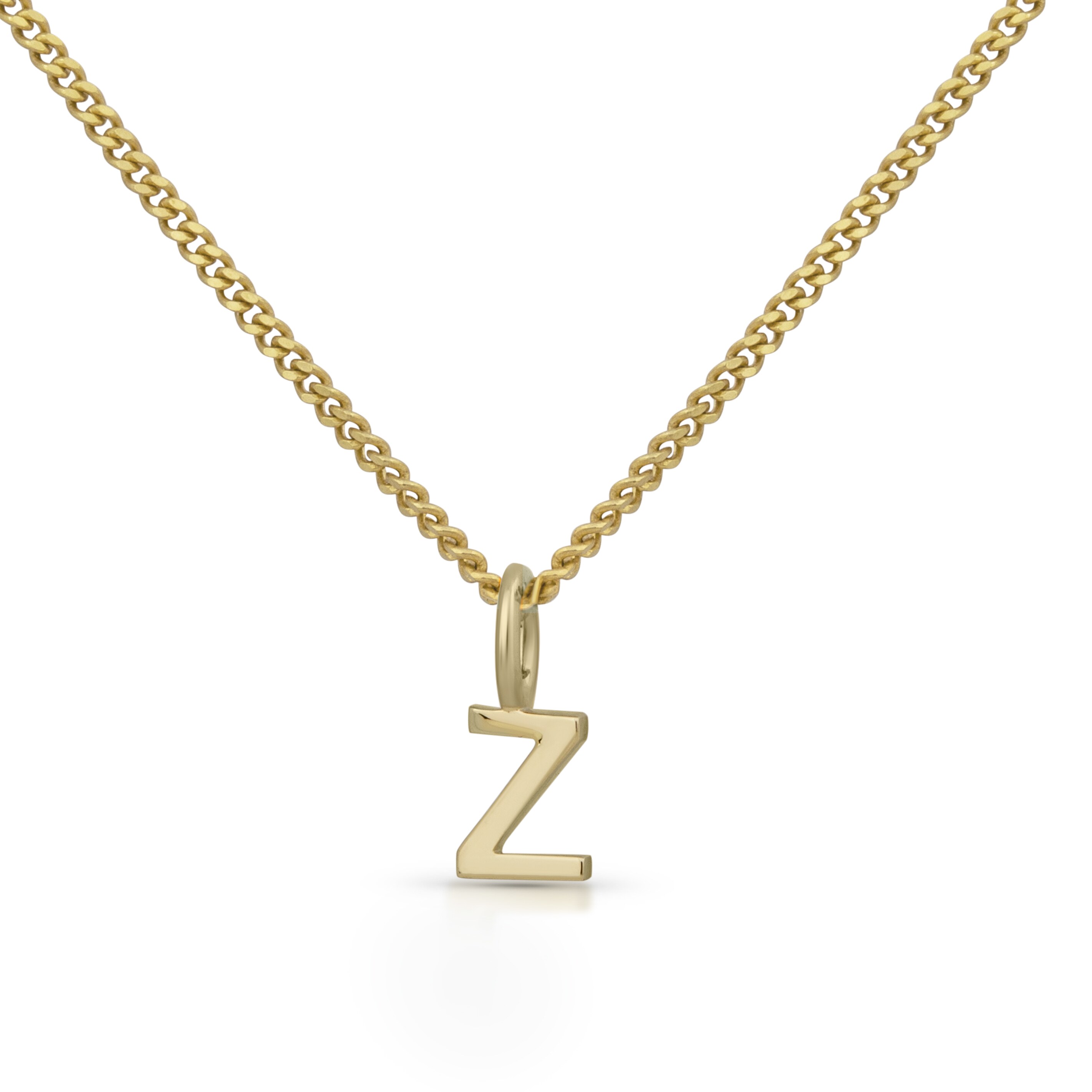 Orolino Halskette Gold 375 mit Anh&auml;nger 42/45cm lang Buchstabe Z - Bild 1