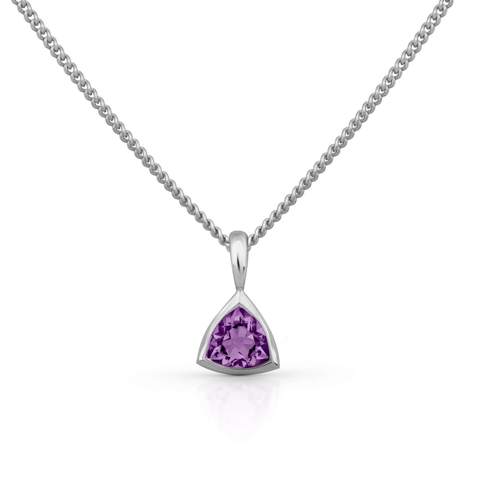 Orolino Halskette 585 Gold mit echtem Amethyst 42/45cm lang