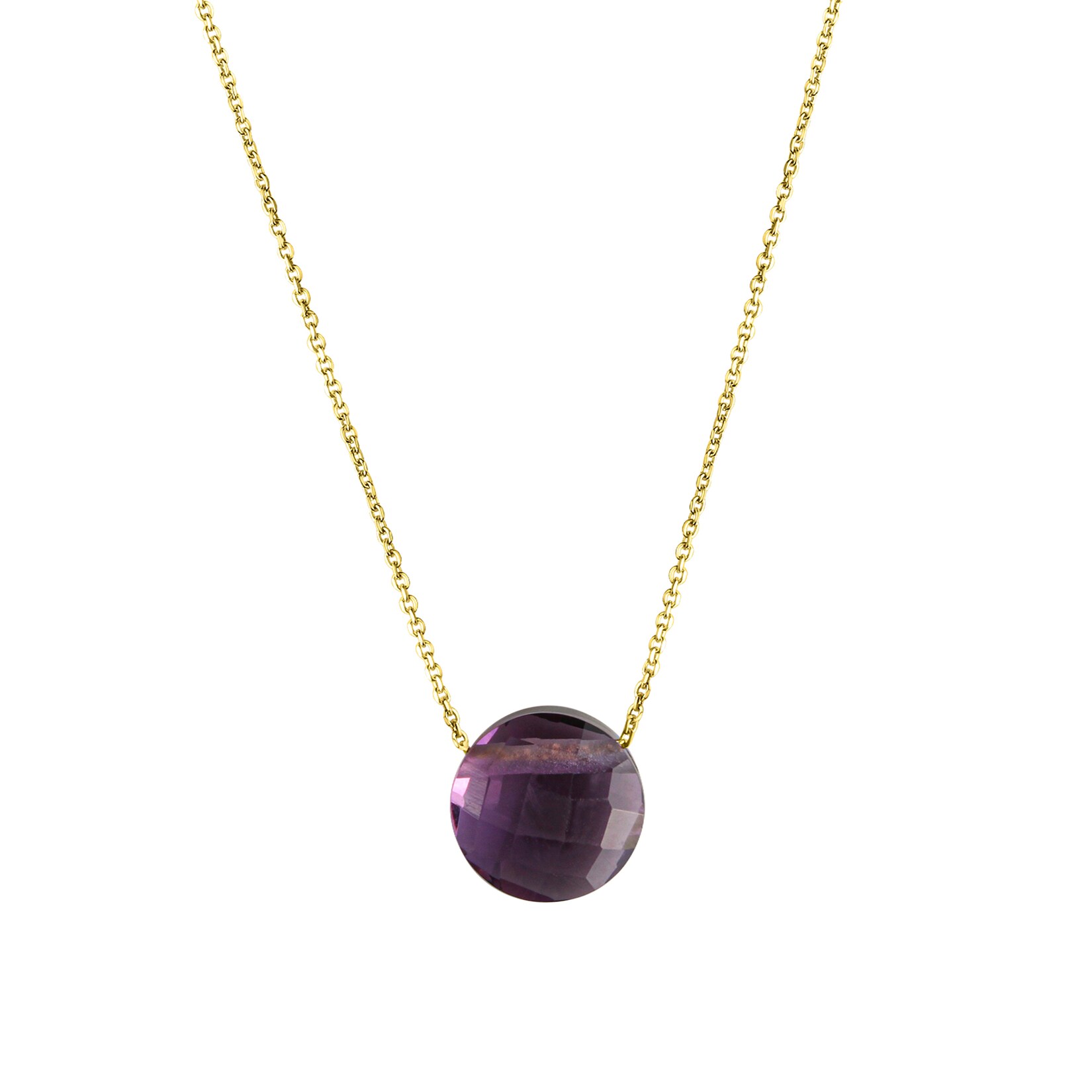 Celesta Gold Halskette 375/- Gelbgold Amethyst | 04006046393607