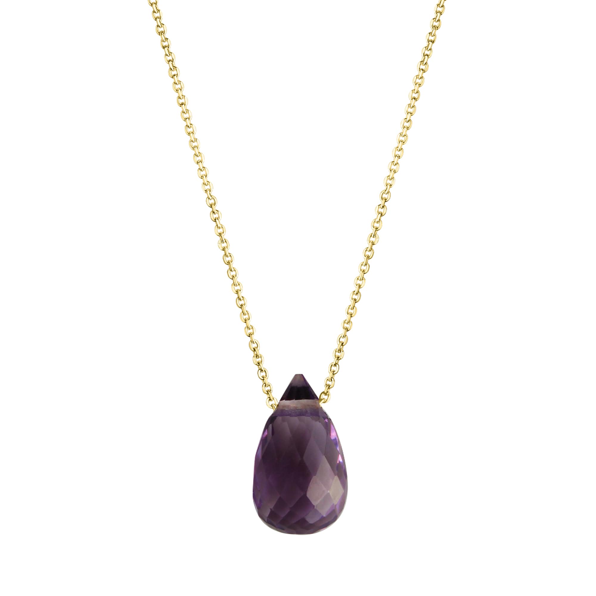 Celesta Gold Halskette 375 Gelbgold Amethyst - Bild 1