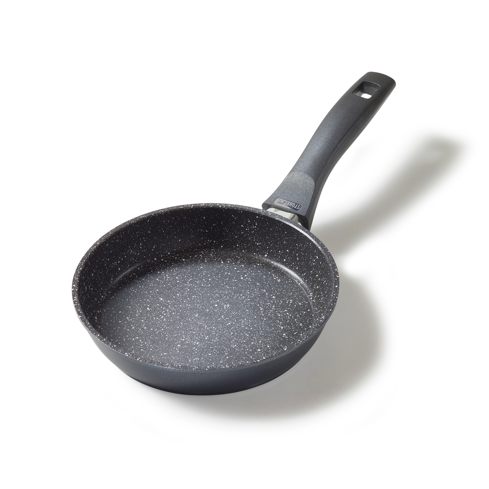 Stoneline Bratpfanne 18 cm, Pfanne Induktion geeignet, Pfanne mit Antihaft-Beschichtung mit echten Steinpartikeln, Brat- & Universalpfannen aus Aluguss, Kleine Pfanne, Farbe: Grau - Bild 1
