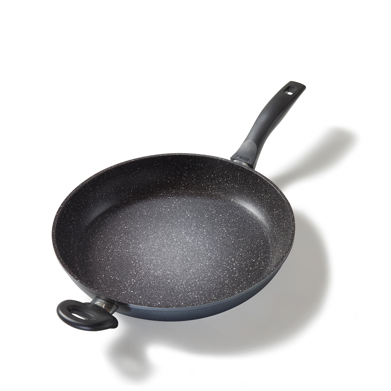 STONELINE Bratpfanne 32 cm, Pfanne Induktion geeignet, Pfanne mit echten Steinpartikeln beschichtet, Brat- & Universalpfannen aus Aluguss, …