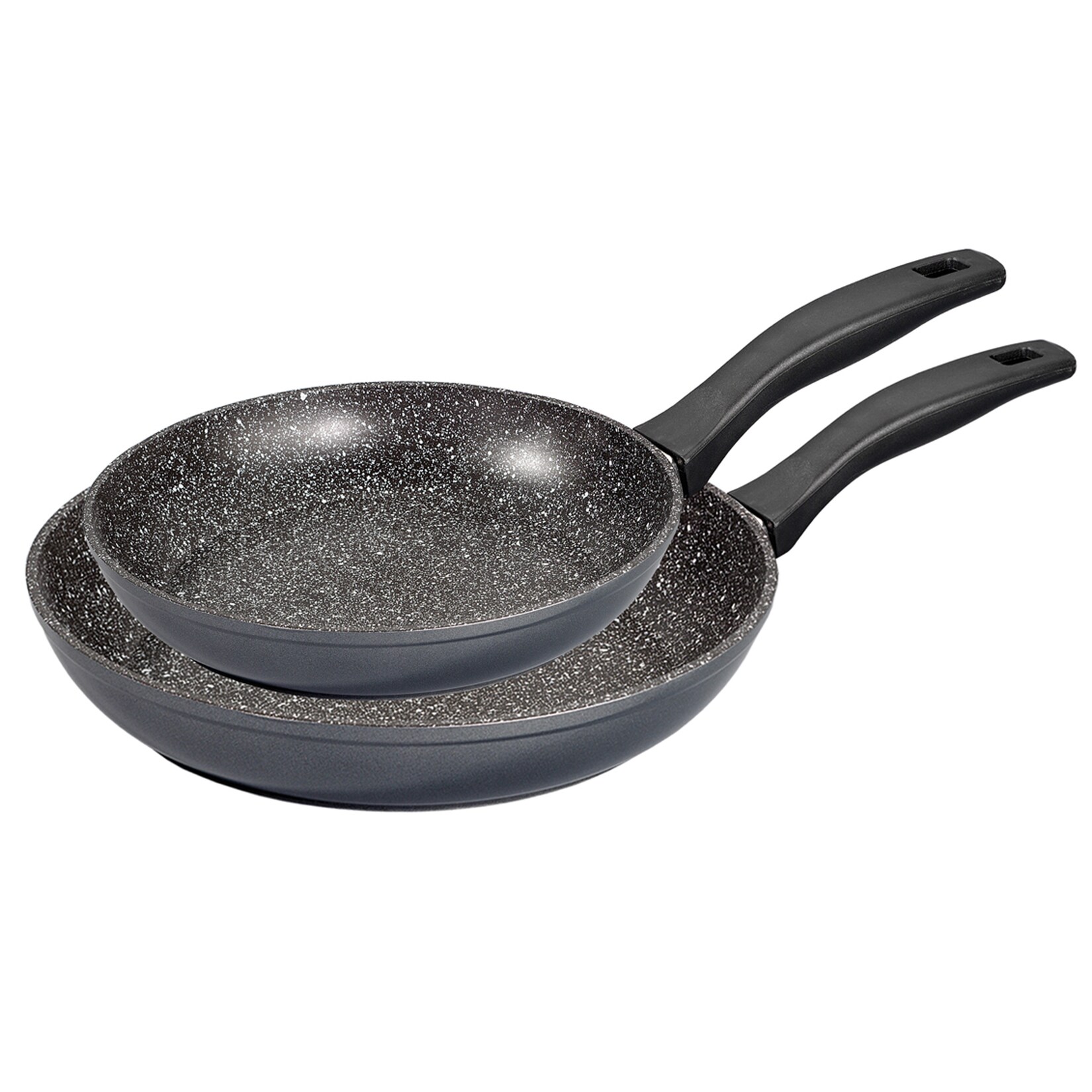 Stoneline Pfannenset 2 teilig, 20/26 cm, Antihaft beschichtete Pfanne mit echten Steinpartikeln, Pfanne Induktion und backofengeeignet, …