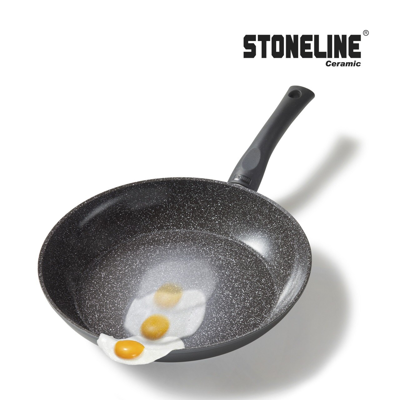 STONELINE® CERAMIC Bratpfanne 28 cm, Keramik-Beschichtung, mit 