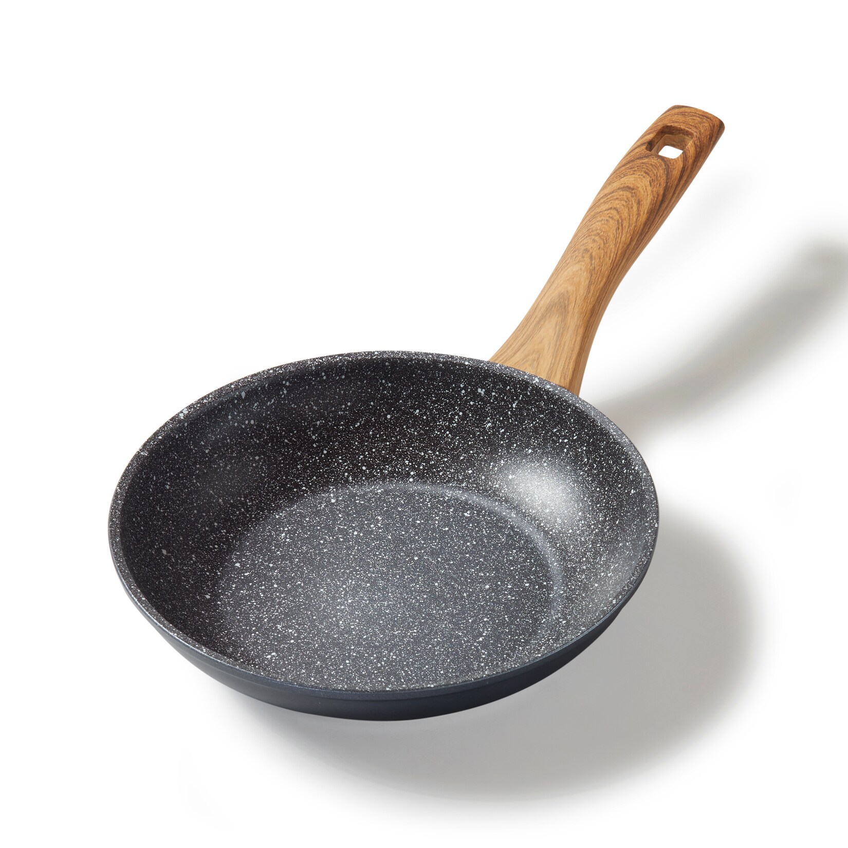 STONELINE Back to Nature Bratpfanne 24 cm, Made in Germany, antihaft beschichtete Pfanne mit echten Steinpartikeln, alle Herdarten inkl. …
