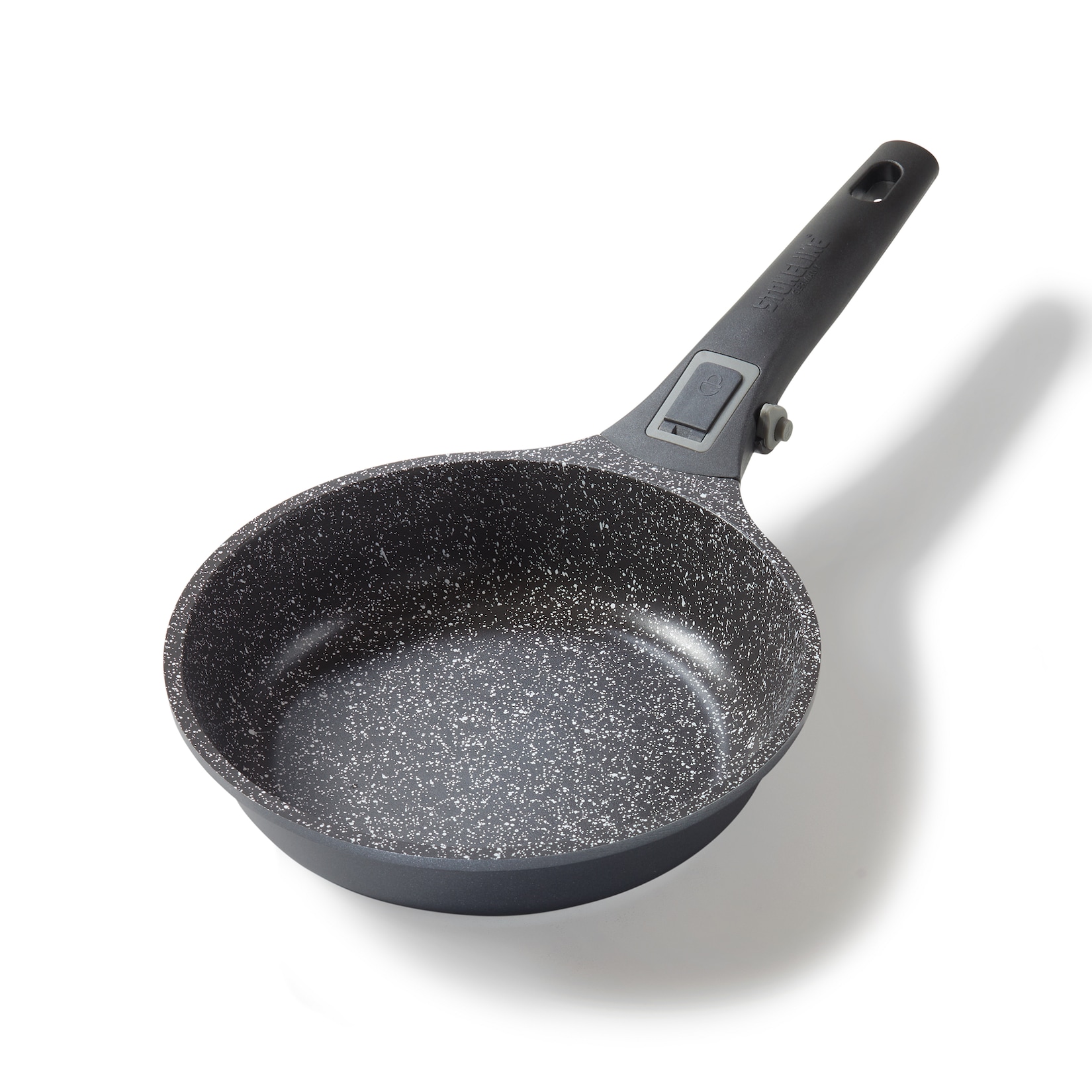 Stoneline SMART Bratpfanne 20 cm ø , mit abnehmbarem Griff, Induktion, Ofenfeste Pfanne beschichtet mit echten Steinpartikeln, 20cm Pfanne aus Aluguss