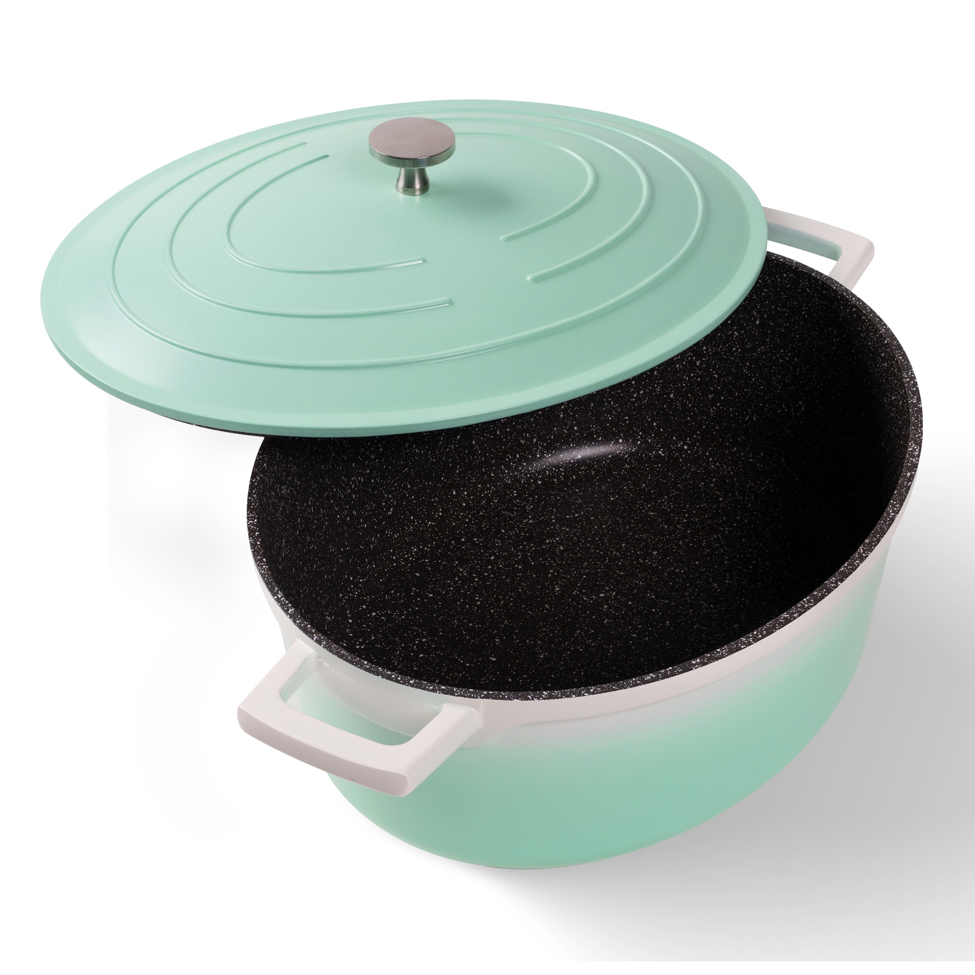 STONELINE Mint Gourmet Br&auml;ter 32x25 cm mit Deckel, Backofen und Induktion geeignet, Antihaft - Bild 1