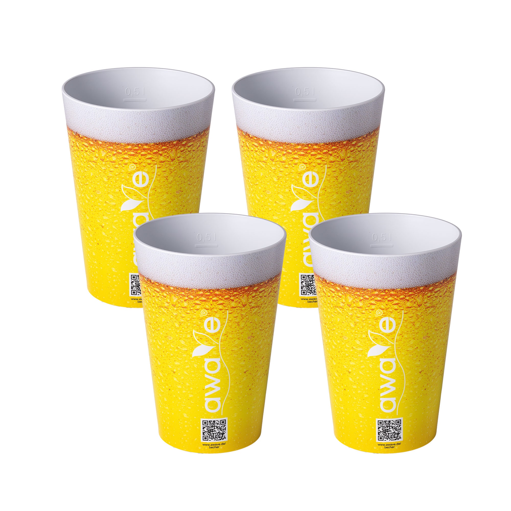 Trinkbecher Set 4-teilig aus rPET - Bild 1