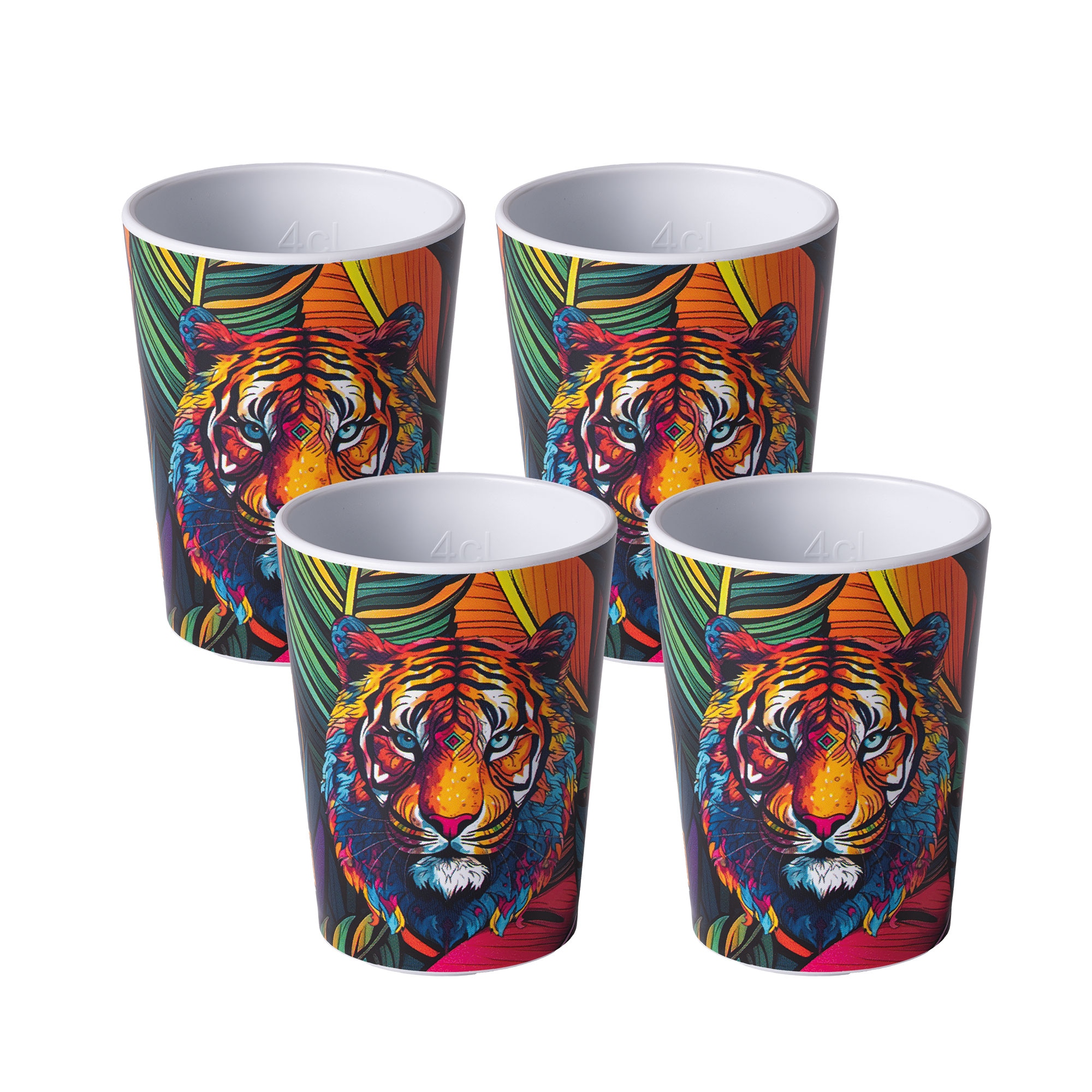 Shotbecher Schnapsgl&auml;ser Set 4-teilig aus rPET - Bild 1