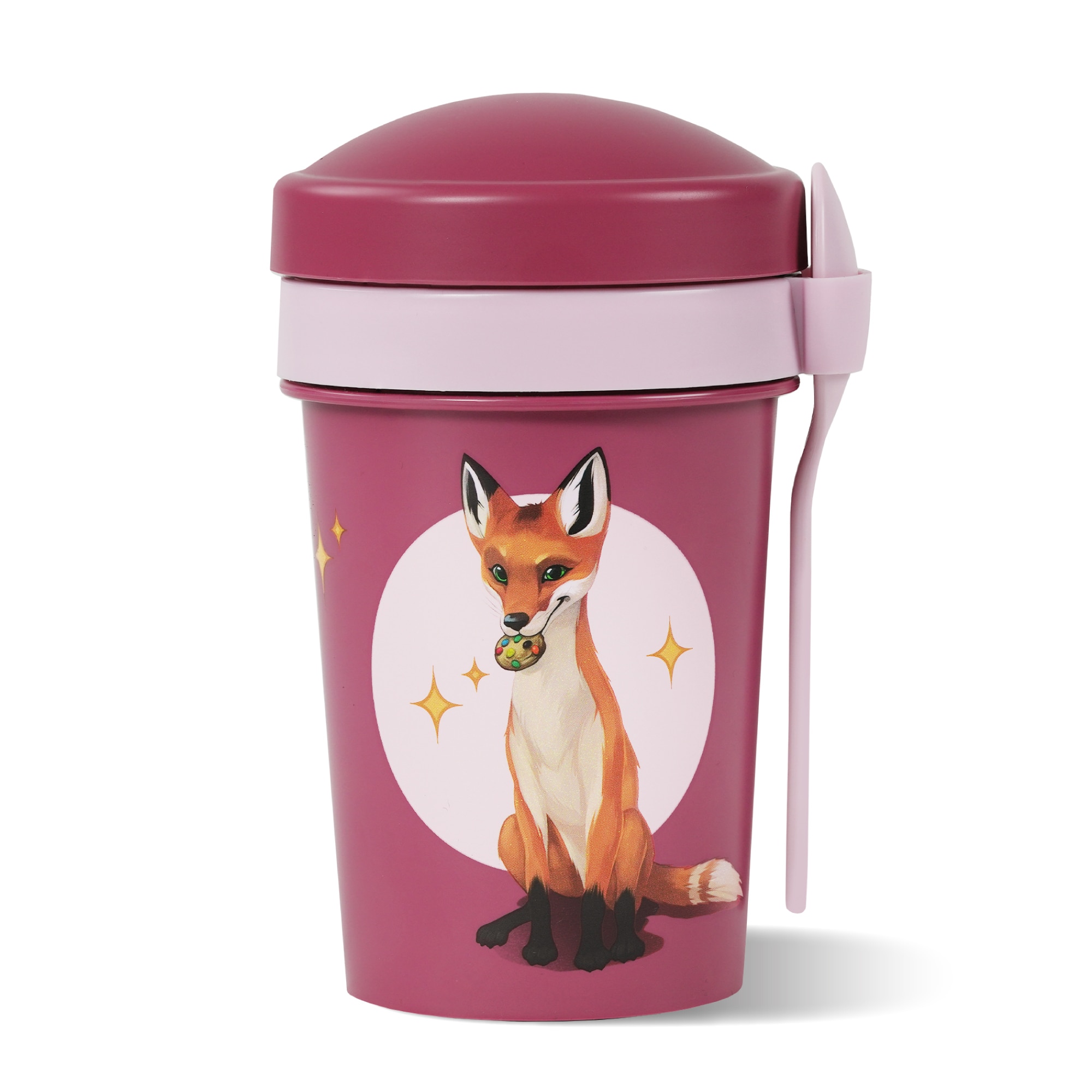 Die Schule der Magischen Tiere M&uuml;slibecher To Go 540 ml rPET Beerenrot Rabbat - Bild 1
