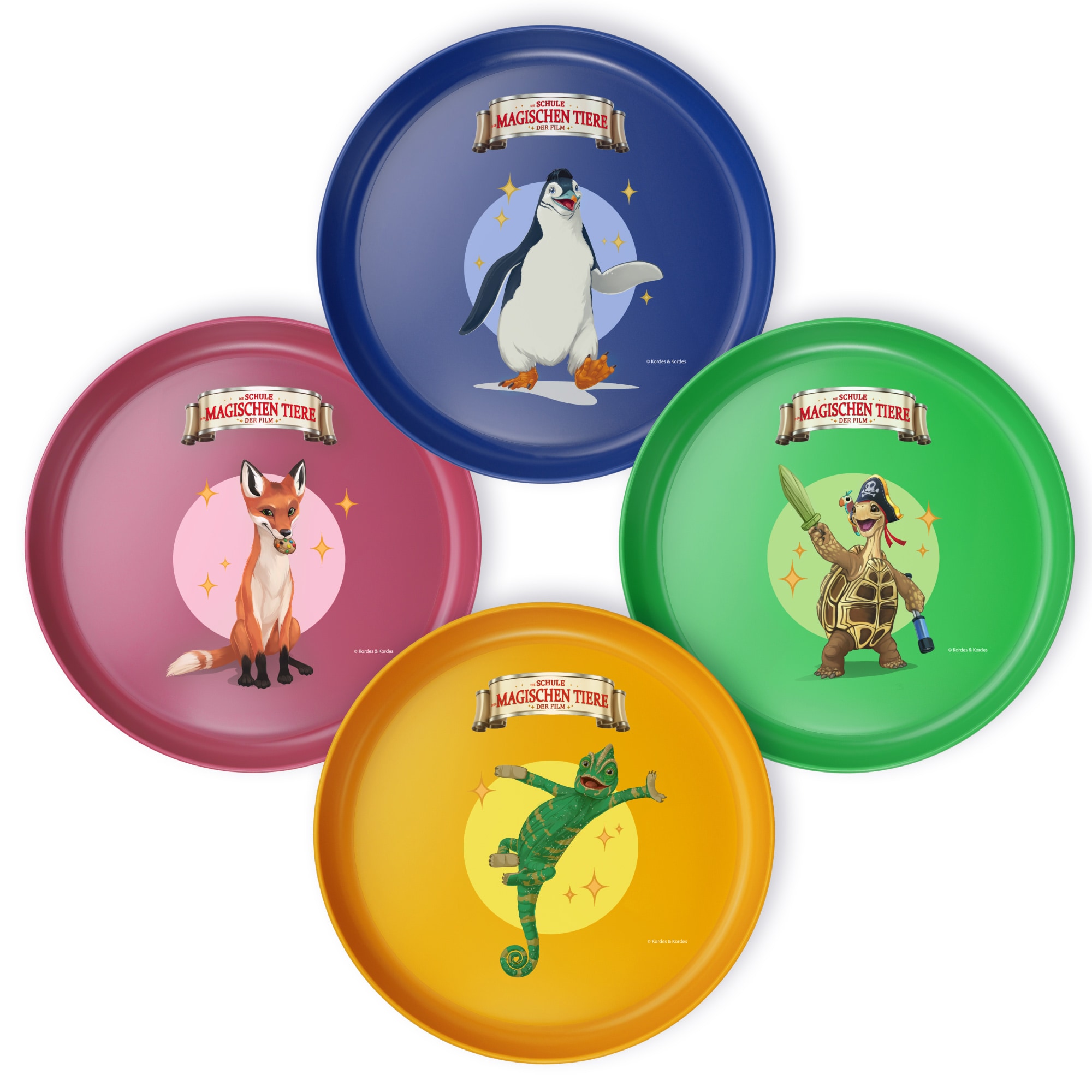 Die Schule der Magischen Tiere 4-teiliges Kinder Teller Set 18,5 cm - Bild 1