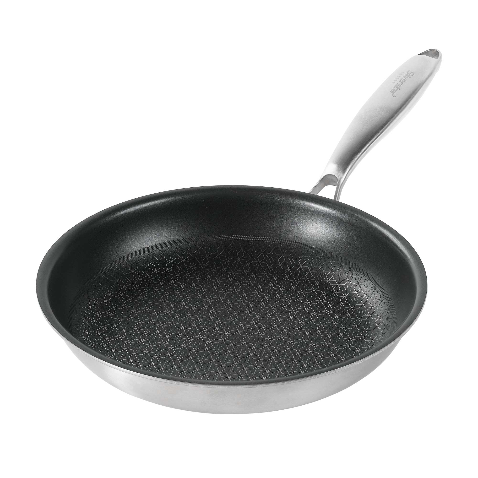 Silverstar Edelstahlpfanne 24 cm Wabenstruktur - Bild 1