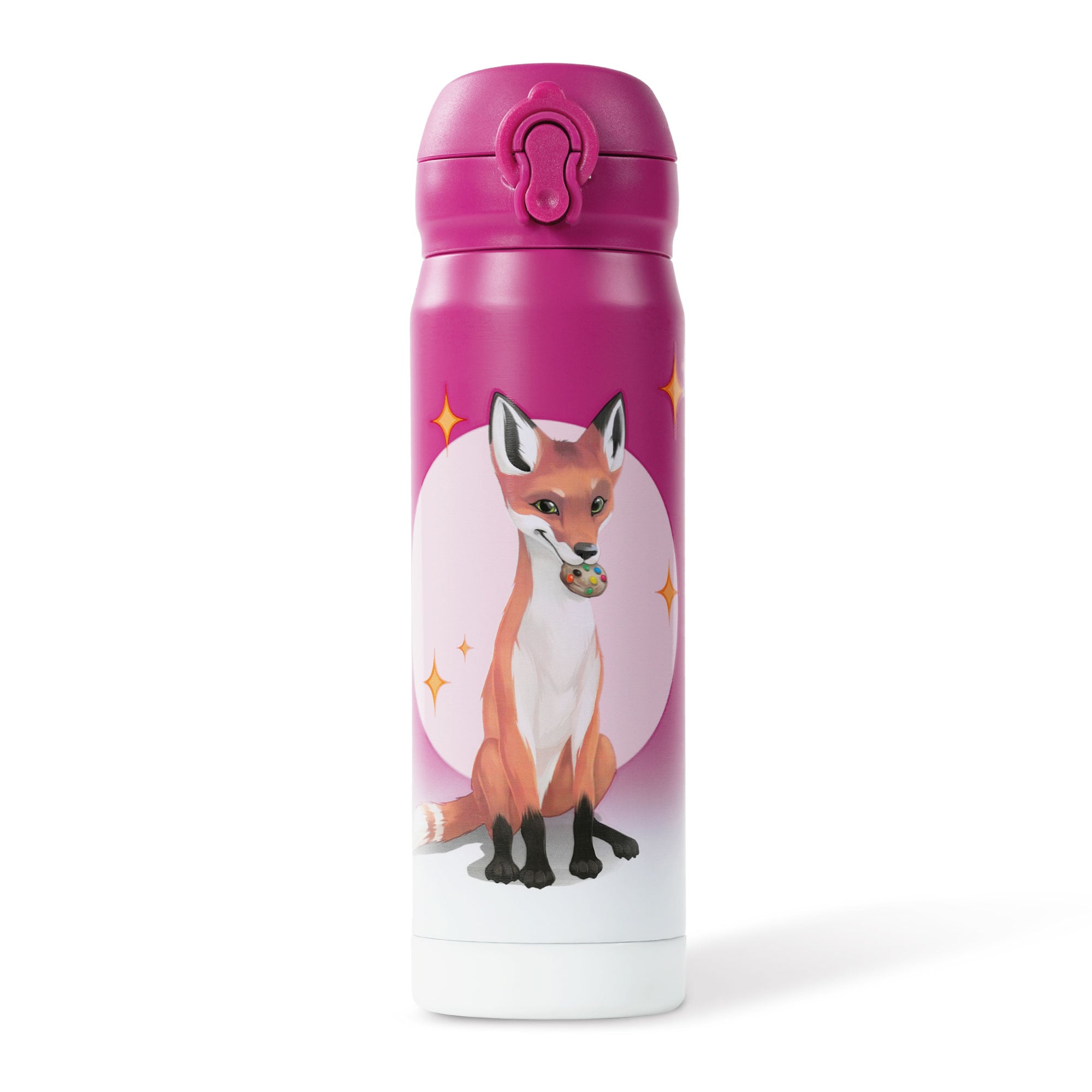 Die Schule der Magischen Tiere Edelstahl Trinkflasche Kinder 380 ml Beerenrot Rabbat - Bild 1