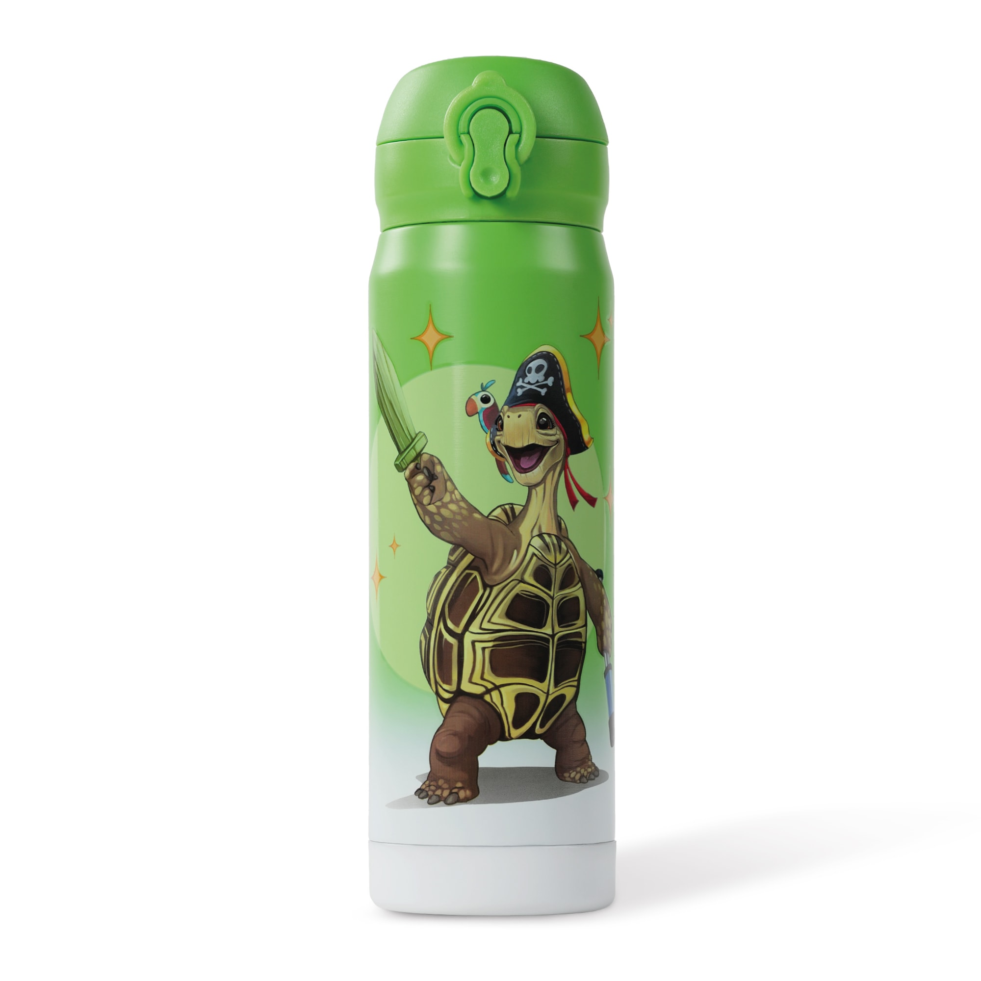 Die Schule der Magischen Tiere Edelstahl Trinkflasche Kinder 380 ml Gr&uuml;n Henrietta - Bild 1