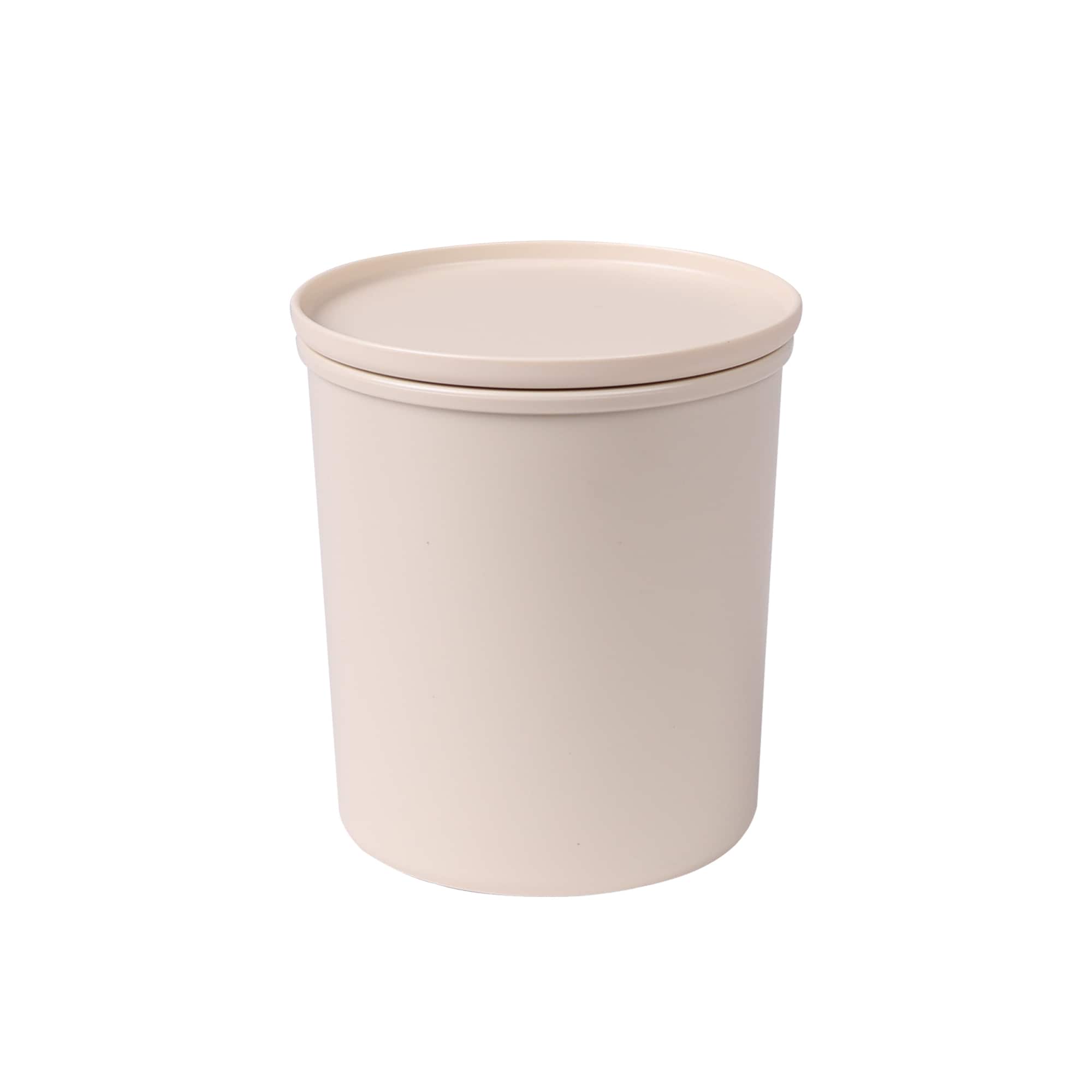Frischhaltedose rund mit Deckel, luftdicht, 800 ml, Natur - Bild 1