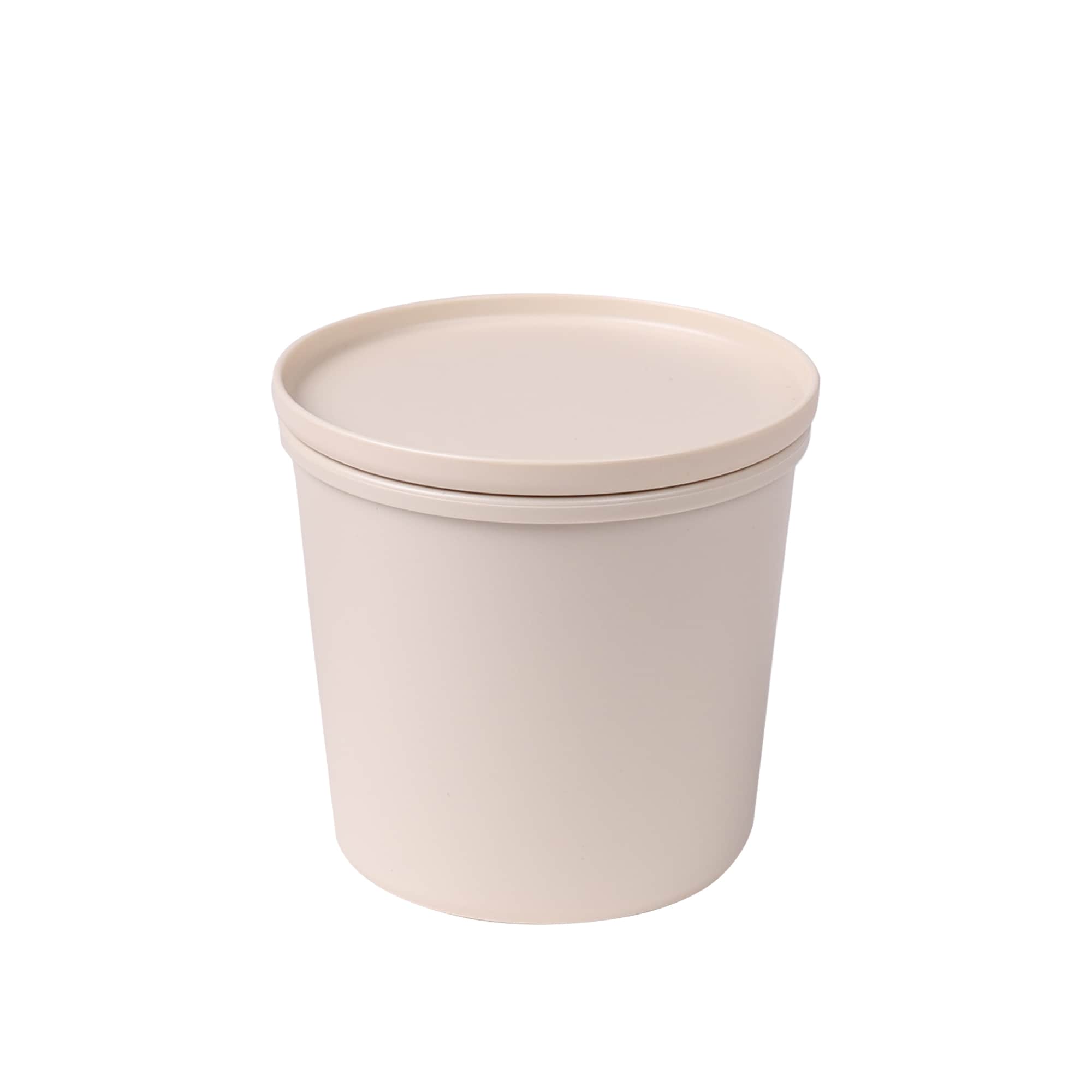 Frischhaltedose rund mit Deckel, luftdicht, 500 ml, natur - Bild 1