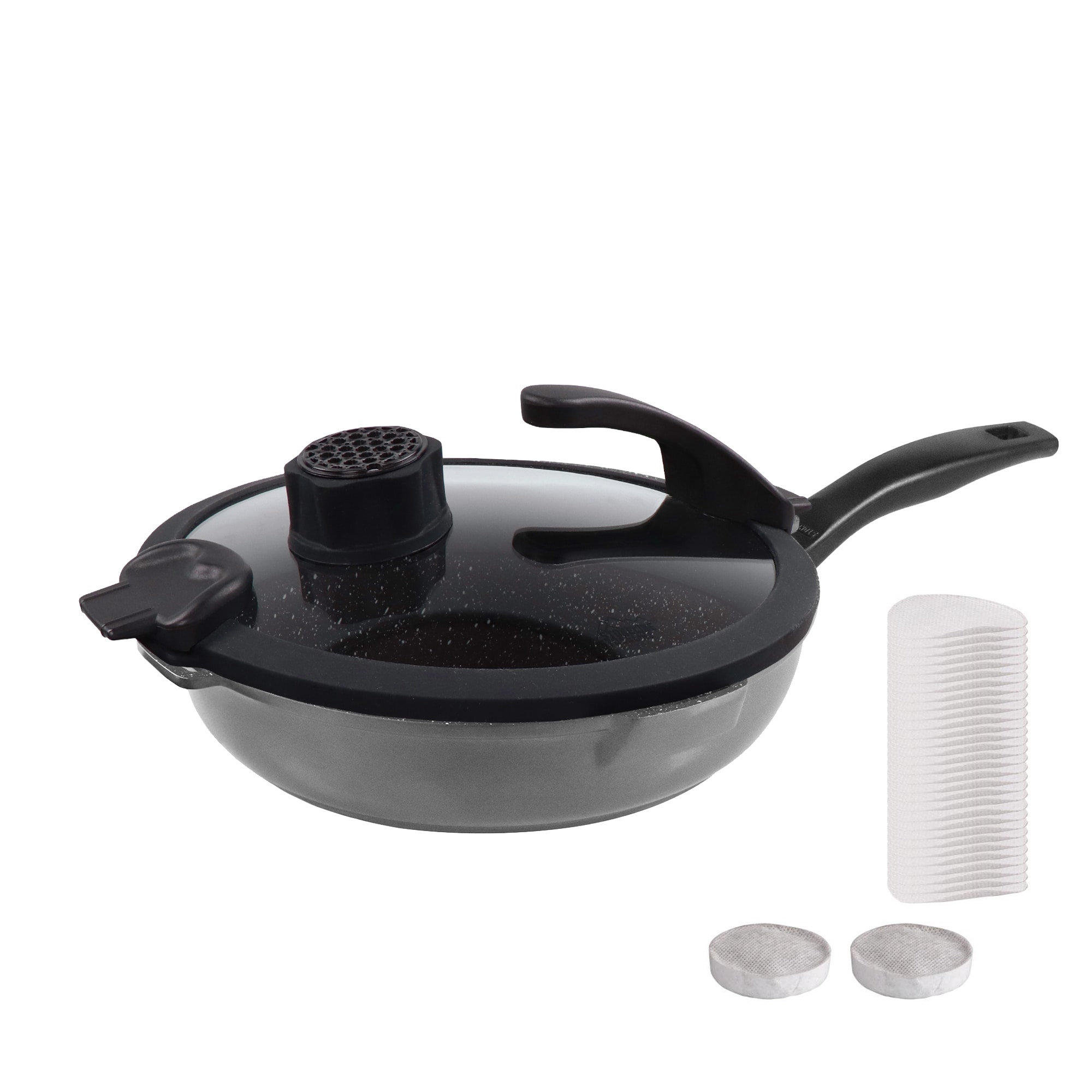 STONELINE  FUTURE 24cm Schmorpfanne mit SMELL WELL Deckel + Nachf&uuml;llpack - Bild 1