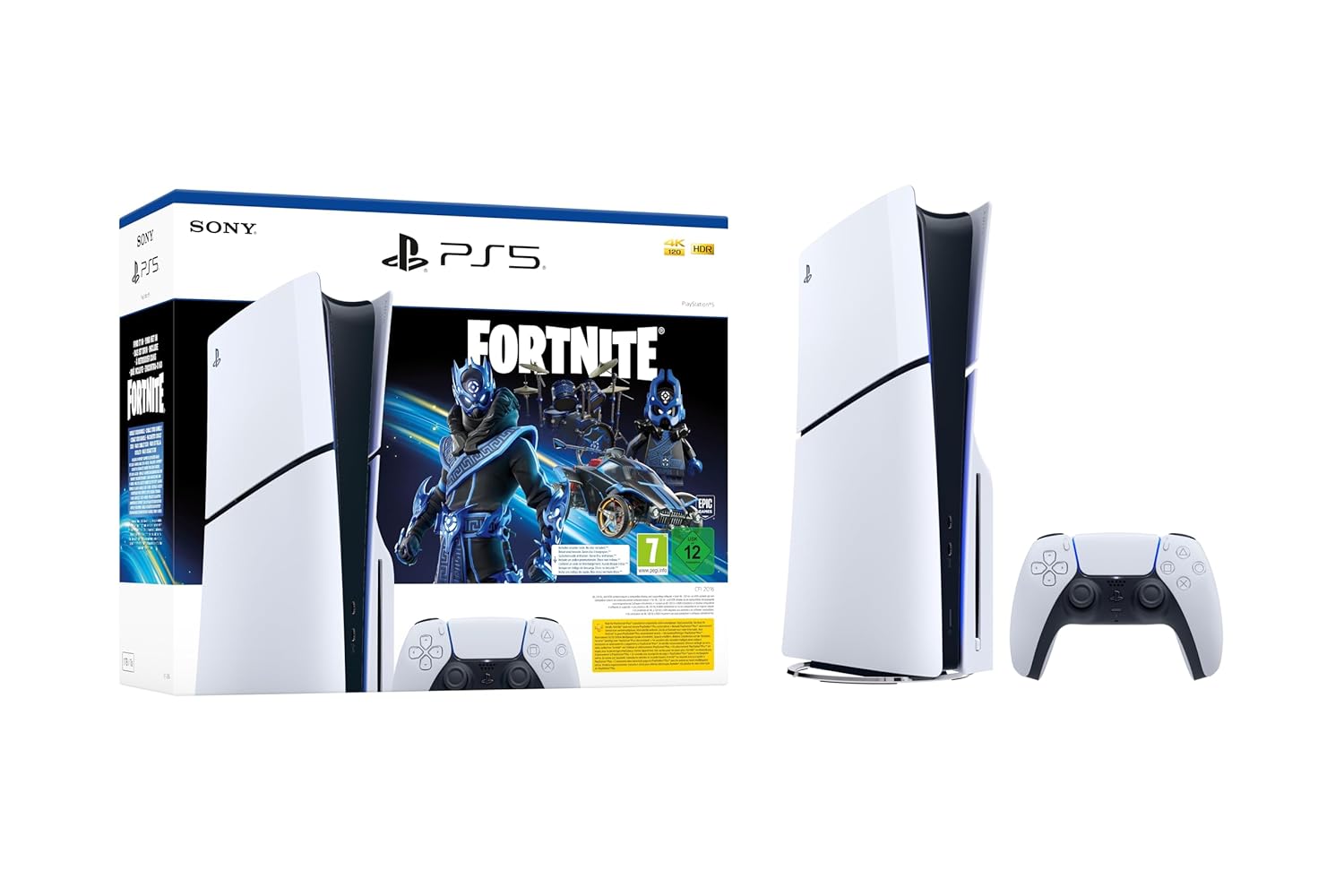 Sony PlayStation 5 Slim Konsole - Disc Version - Fortnite&reg; Cobalt Star Bundle - Bild 1