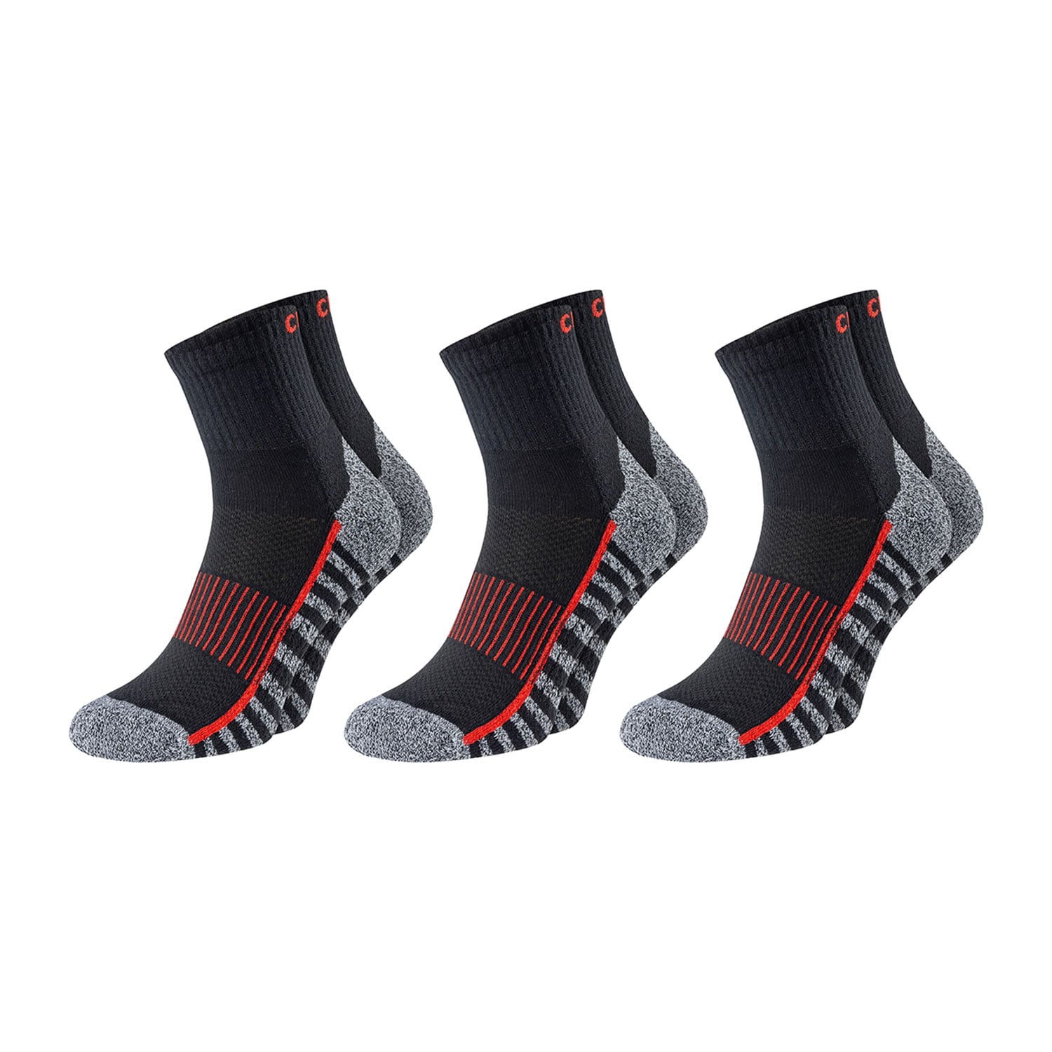 ChiliLifestyle CushionGrip Quarter Kurzschaft, 3 Paar, f&uuml;r Damen und Herren - Bild 1