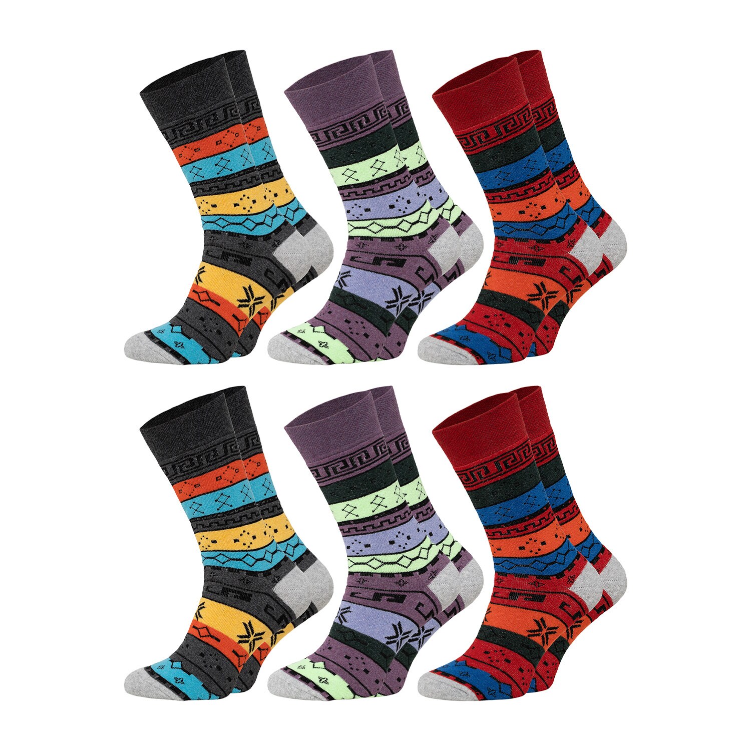 Chili Lifestyle Thermosocken COLOR super warm 6 Paar Baumwolle Weichbund | 04032071985432