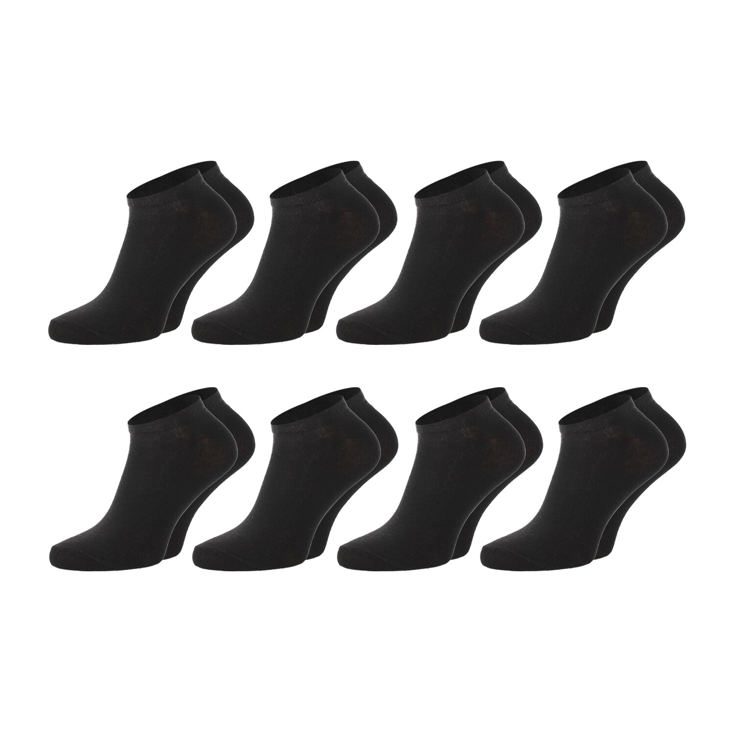 Chili Lifestyle SNEAKER Socken wei&szlig; oder schwarz 8 Paar Baumwolle - Bild 1