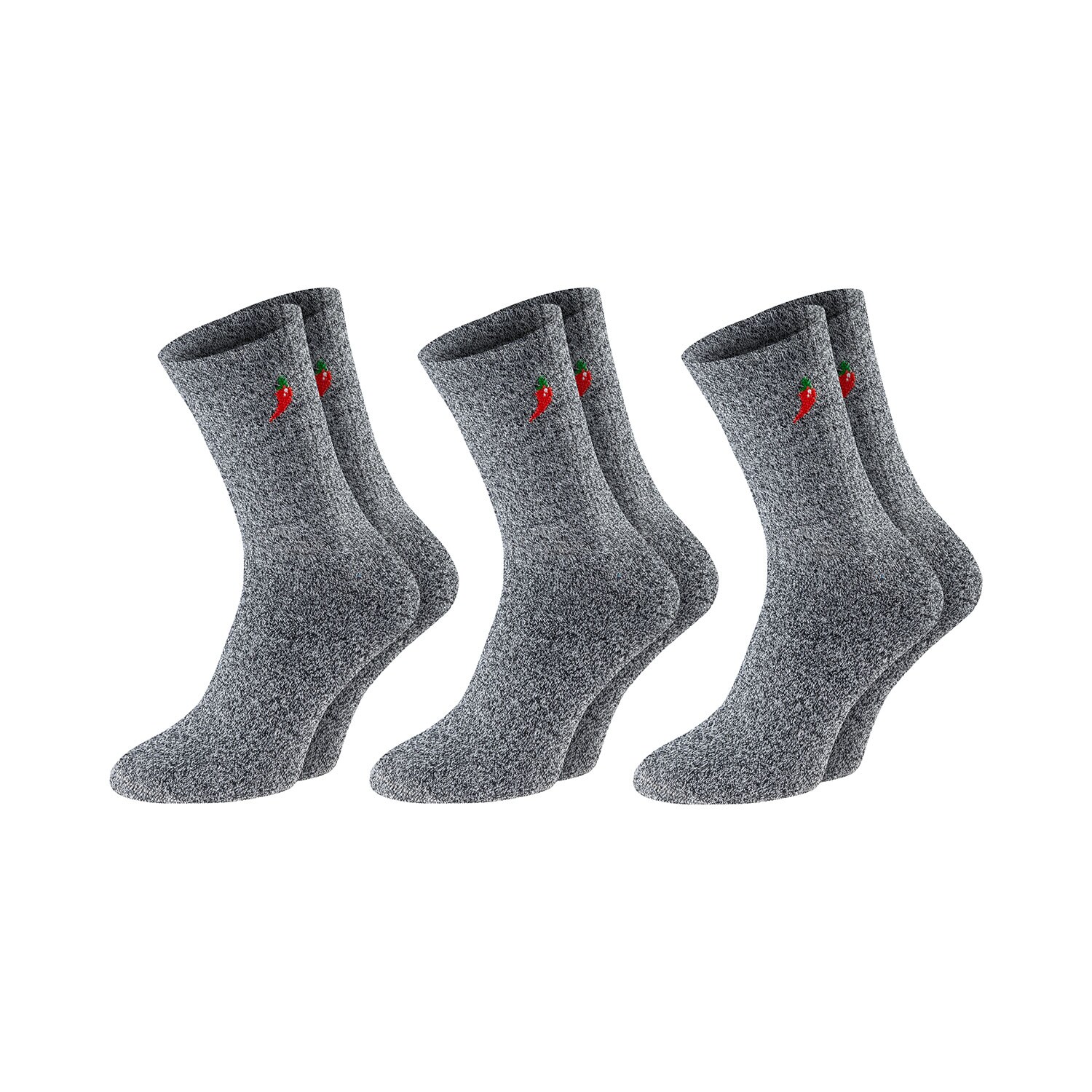 Chili Lifestyle Trekking Socken Baumwolle  3 Paar gepolstert - Bild 1