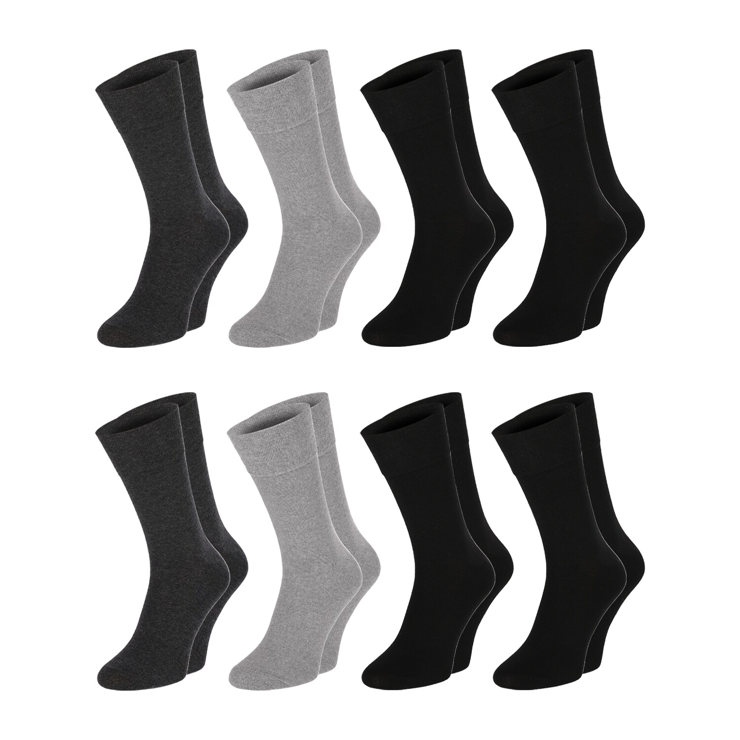 Chili Lifestyle DIABETIKER Socken Weichbund ohne Gummi 8 Paar Baumwolle | 04032071119233