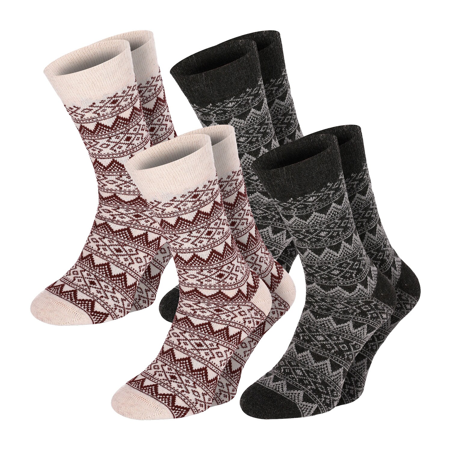 Chili Lifestyle Wollsocken CLASSIC super warm 4 Paar Schafwolle Winter | 04032071096220