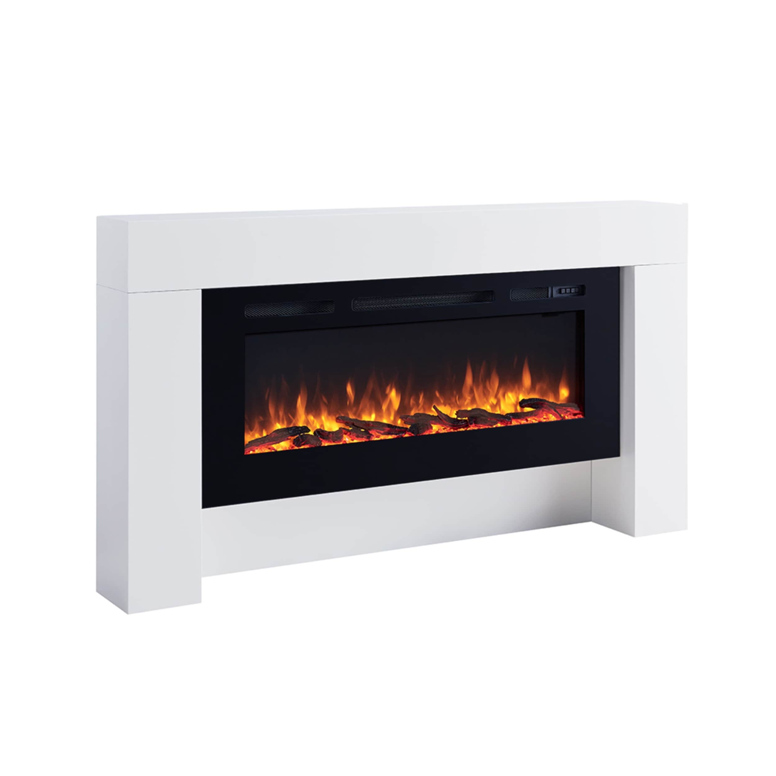 BALDERIA Elektrokamin  Zeus - Standkamin m it Heizung 2000 W, weiss - Bild 1