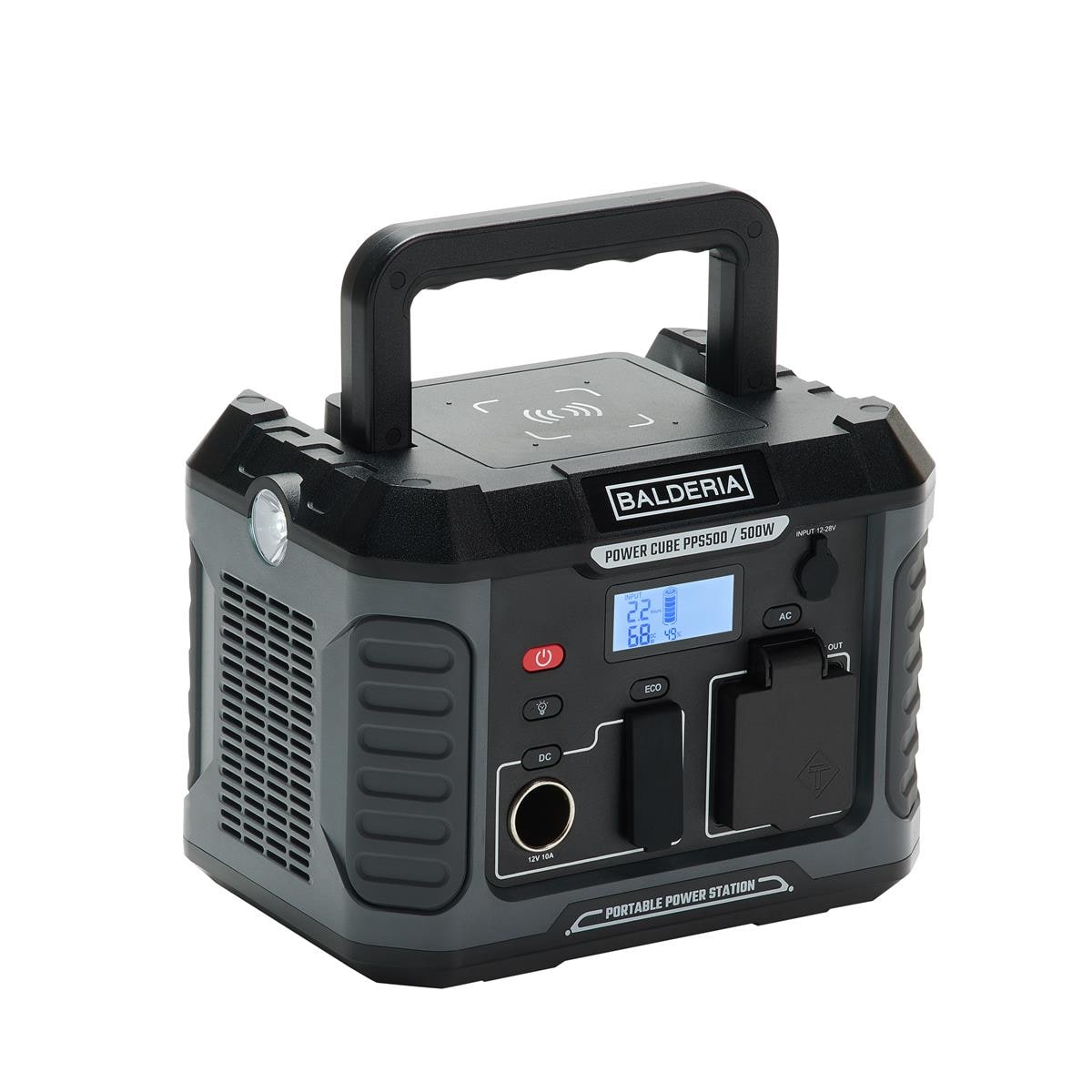 BALDERIA  Power Cube 500W - Tragbare Powerstation 400Wh, Stromspeicher - Bild 1