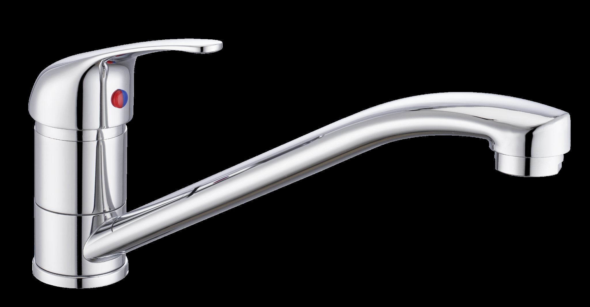 WELLBAD K&uuml;chenarmatur SERENE Chrom mit Schwenkbarem Edelstahlauslauf - Bild 1