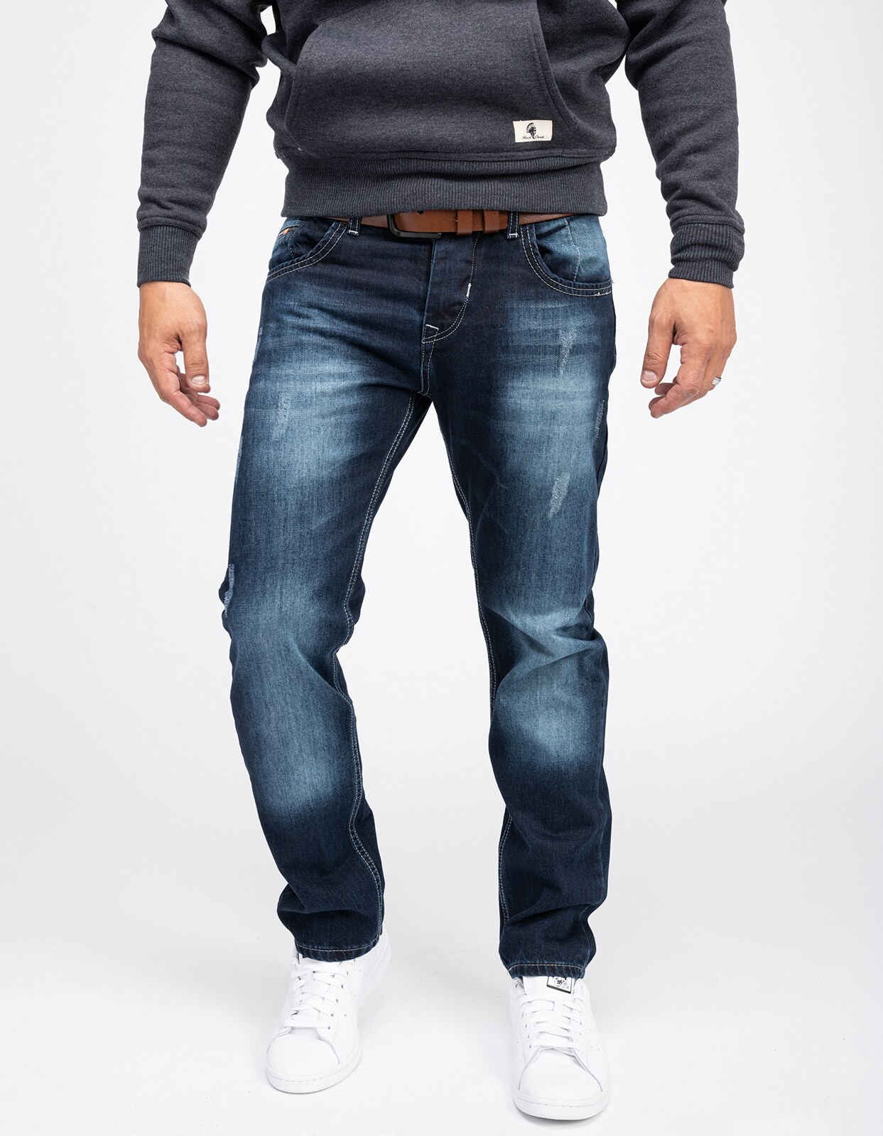 Rock Creek Jeans Comfort Fit Used-Look