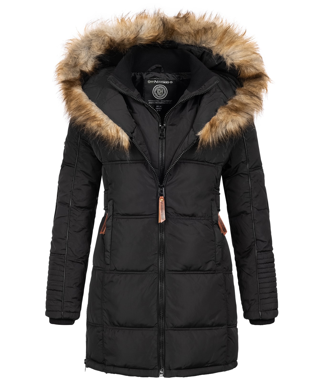 Geographical Norway Winterjacke mit Kapuze Regular Fit