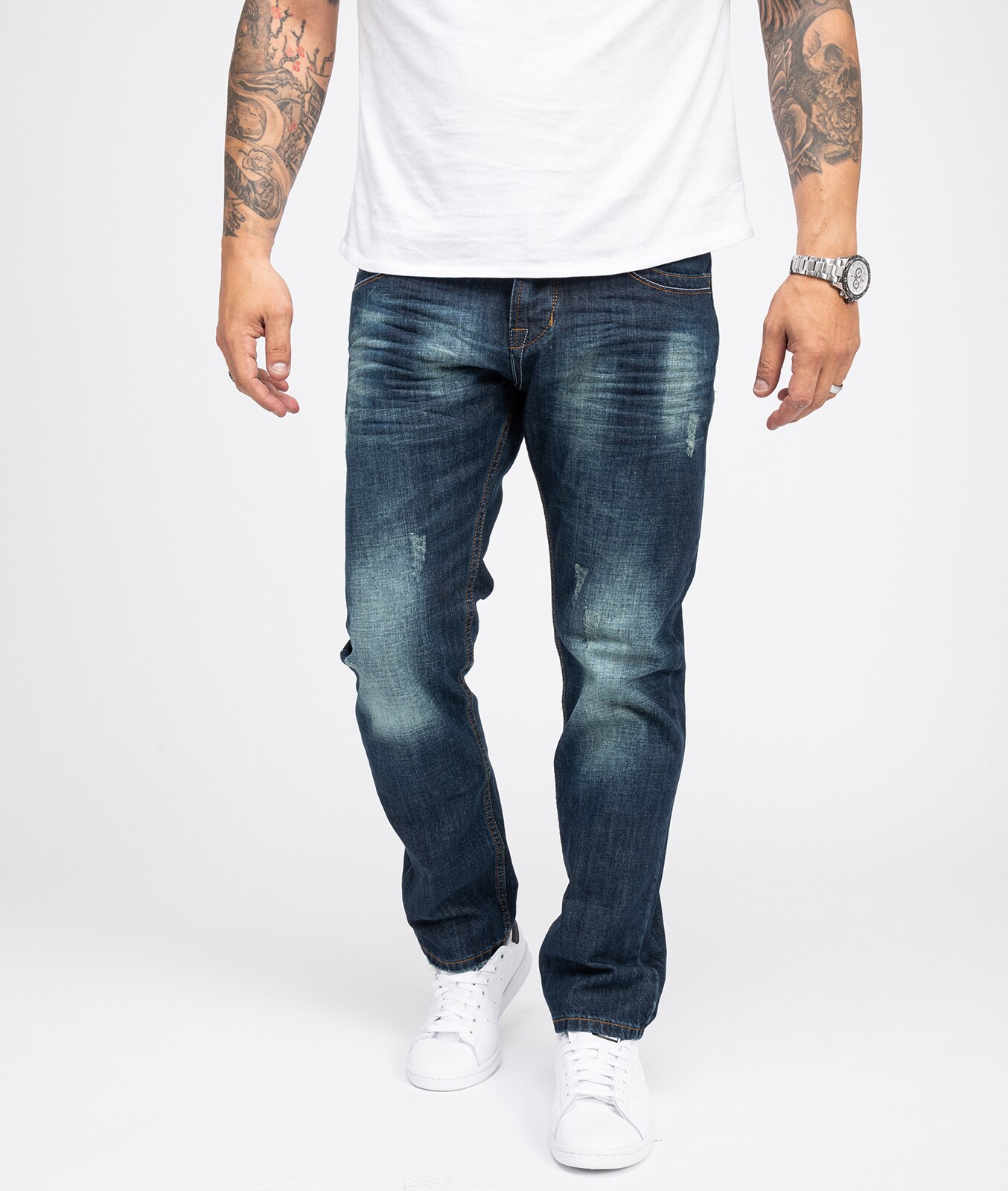 Rock Creek Jeans Regular Fit Used-Look