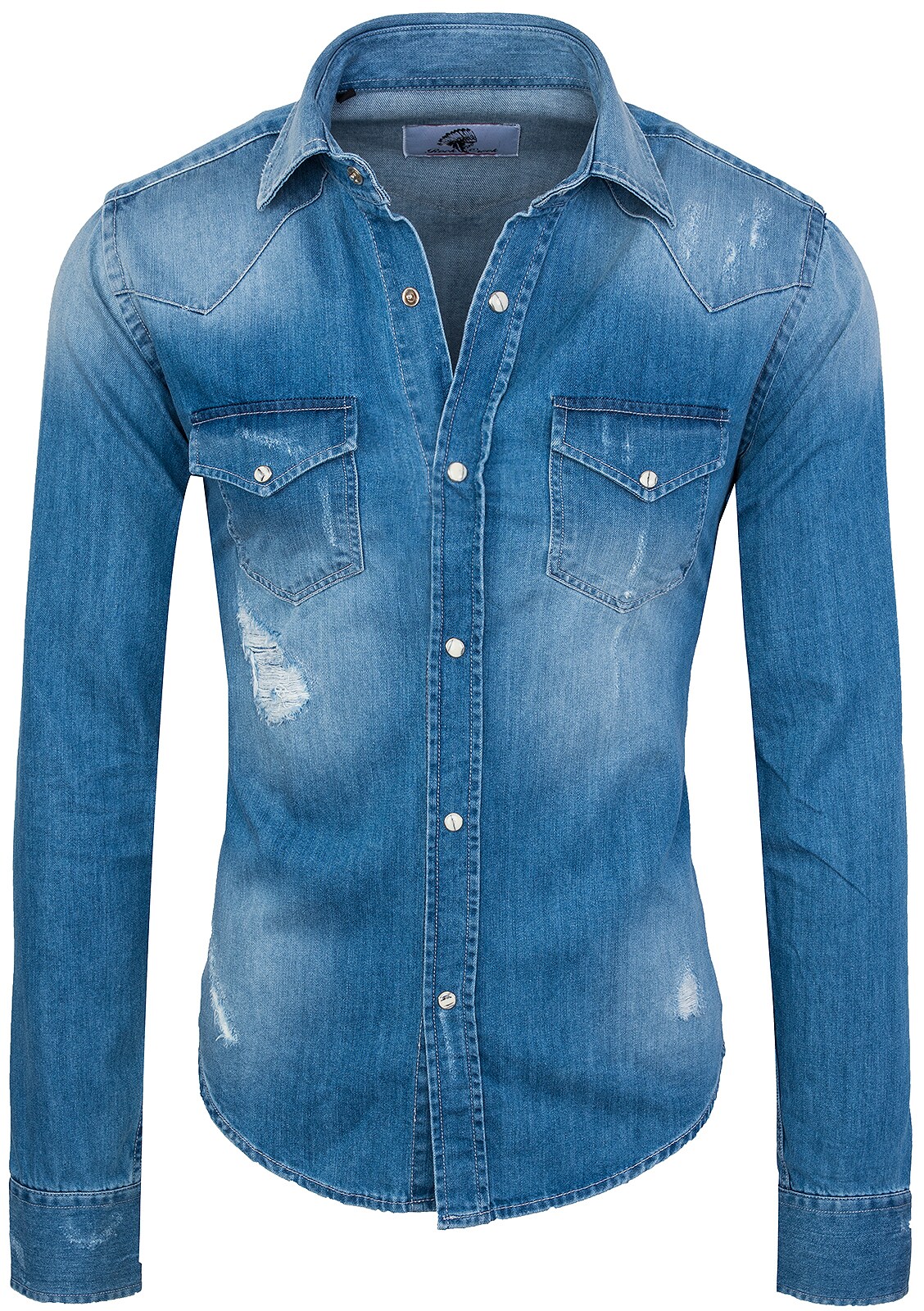 Rock Creek Hemd Jeanshemd Regular Fit - Bild 1