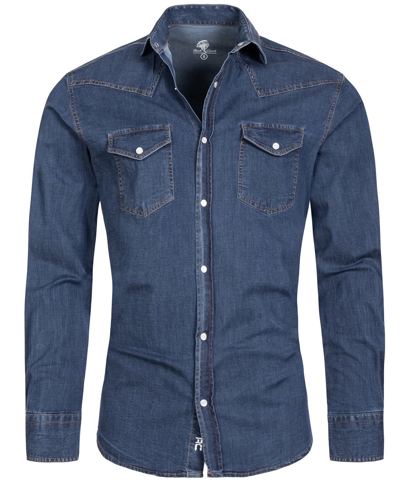 Rock Creek Hemd Jeanshemd Regular Fit - Bild 1