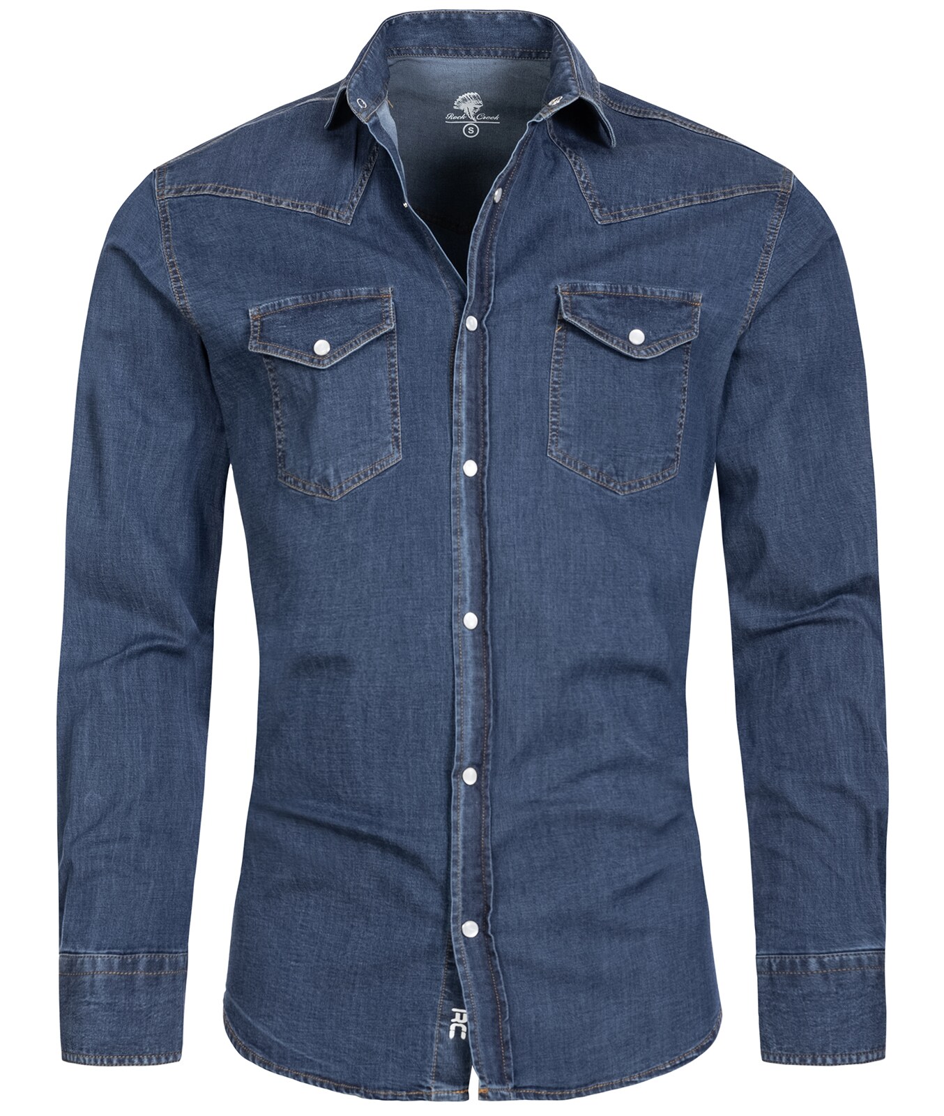 Rock Creek Hemd Jeanshemd Regular Fit - Bild 1