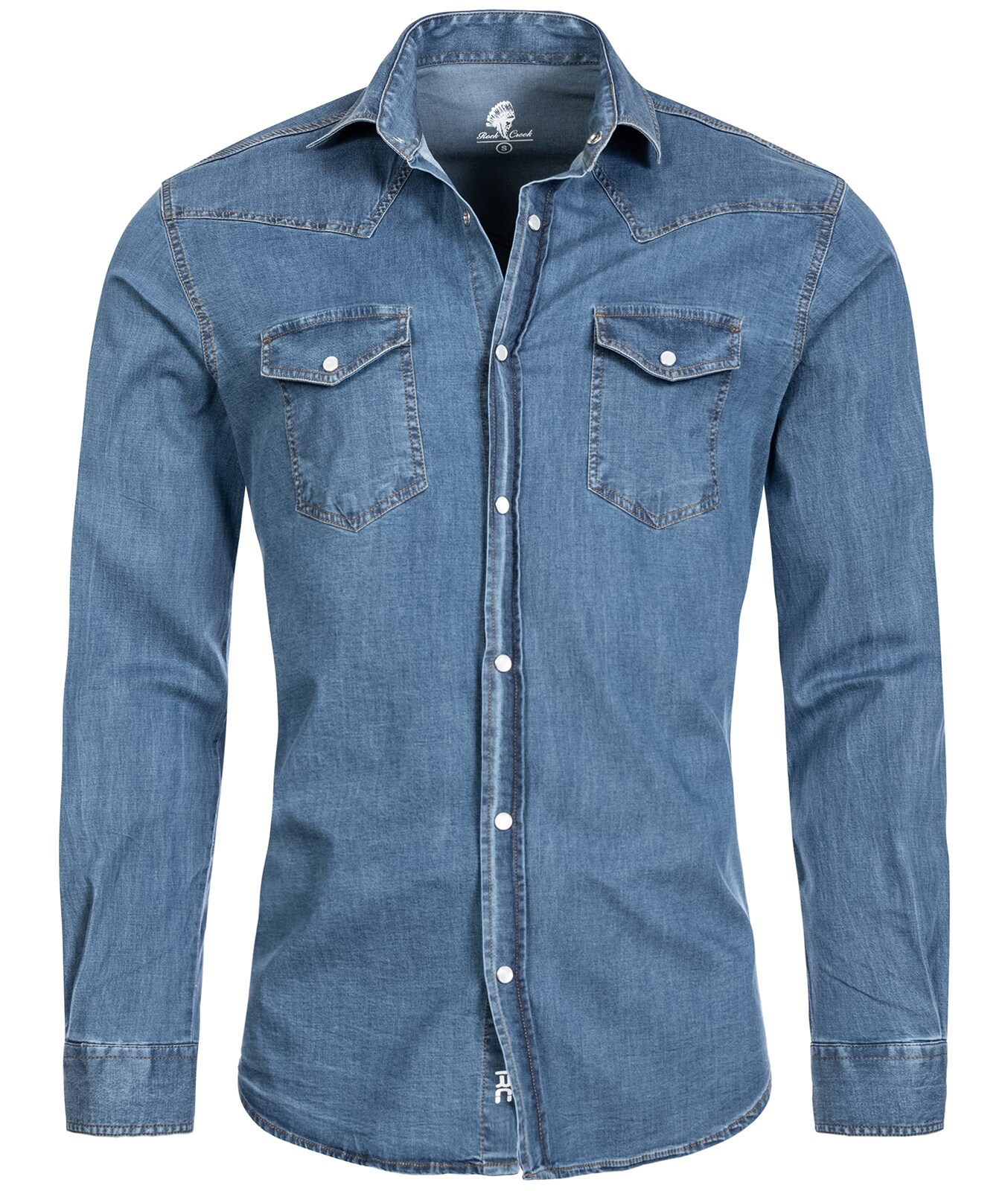 Rock Creek Hemd Jeanshemd Regular Fit - Bild 1