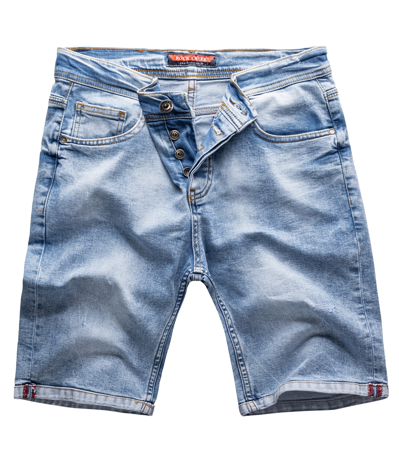 Rock Creek Shorts Jeansshorts Hellblau Regular Fit - Bild 1