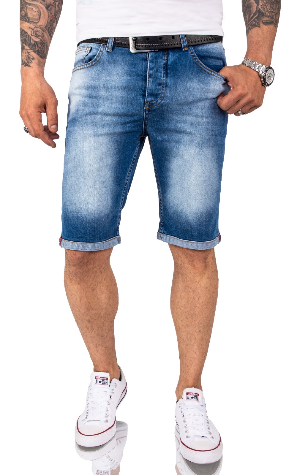 Rock Creek Shorts Jeansshorts Blau Regular Fit - Bild 1