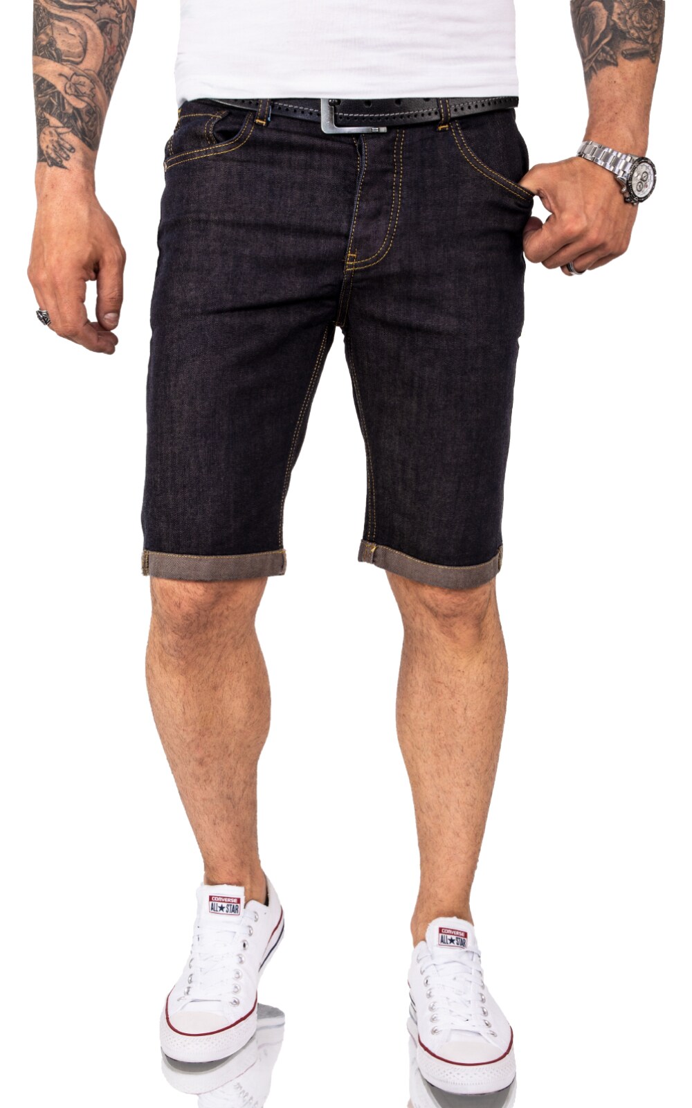 Rock Creek Shorts Jeansshorts Dunkelblau Regular Fit - Bild 1