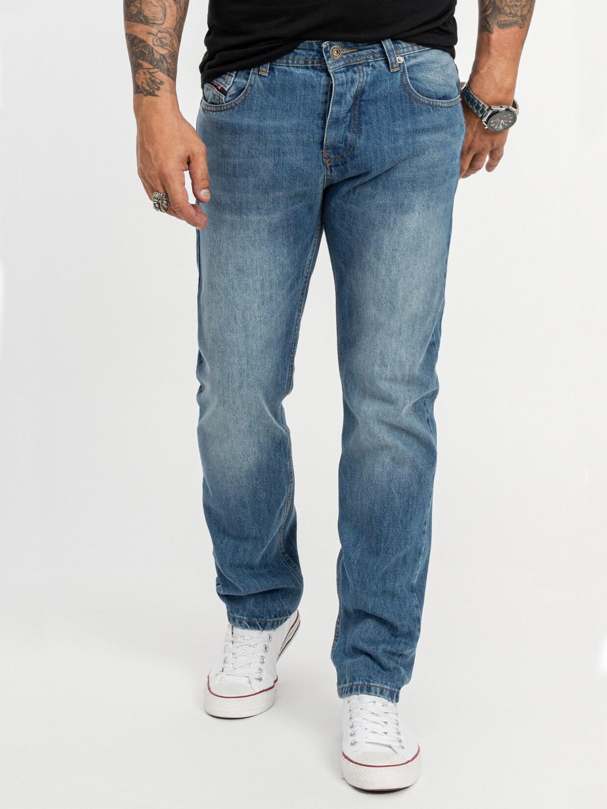 Rock Creek Jeans Straight-Cut