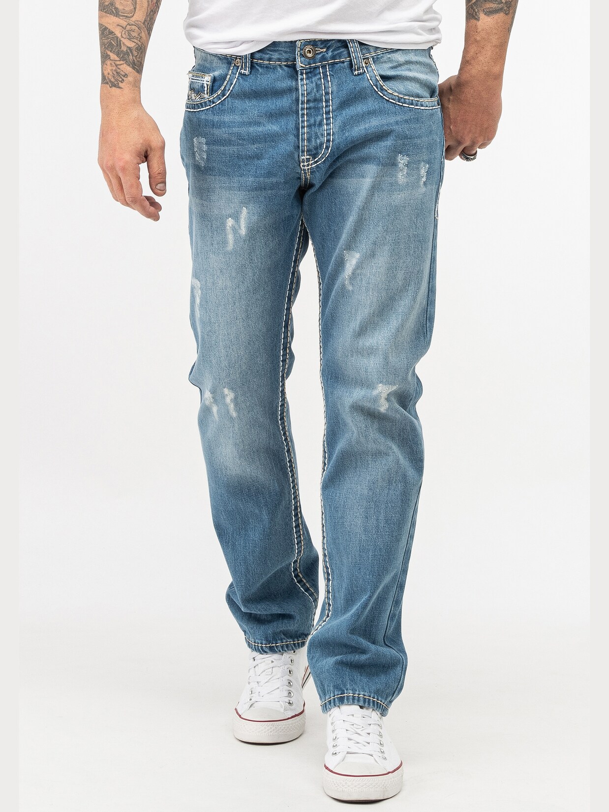 Rock Creek Jeans Straight-Cut