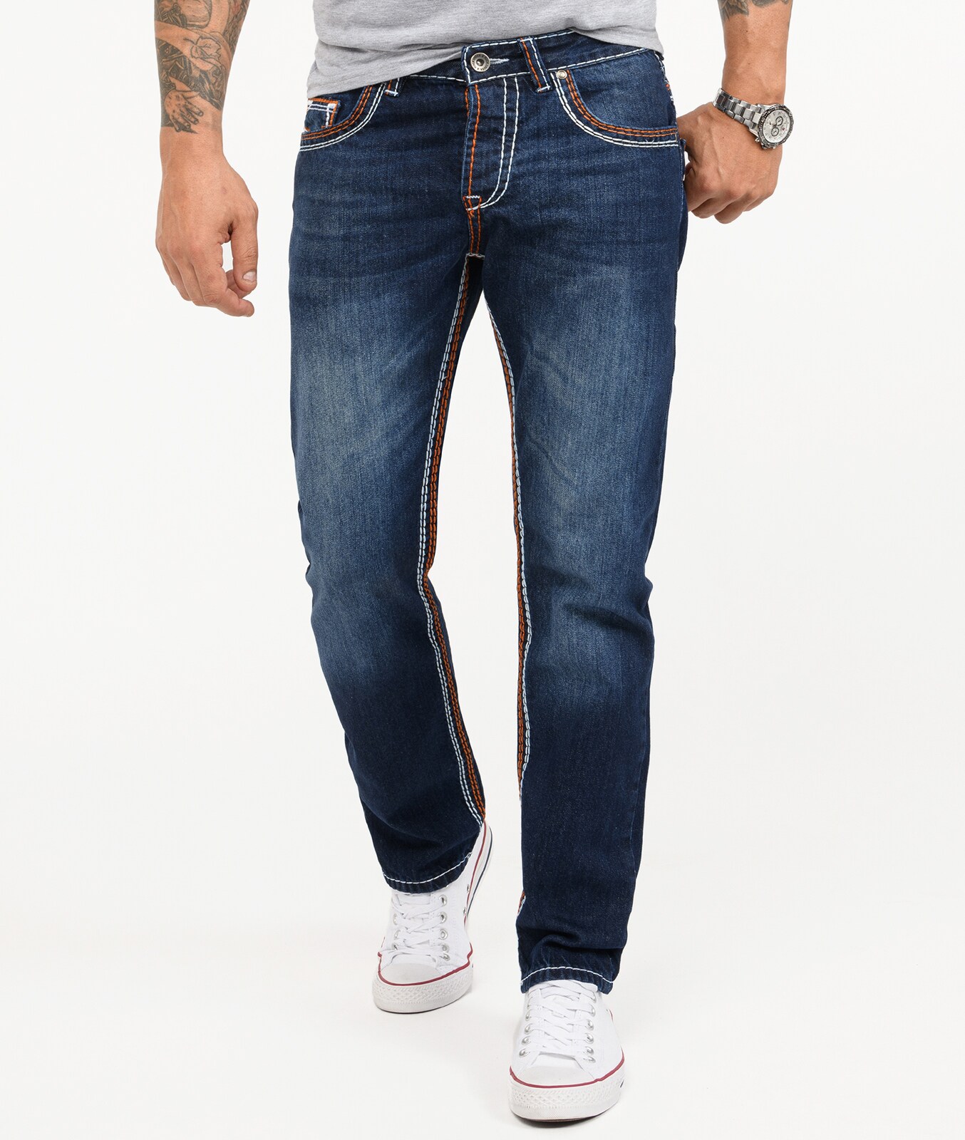 Rock Creek Jeans Straight-Cut