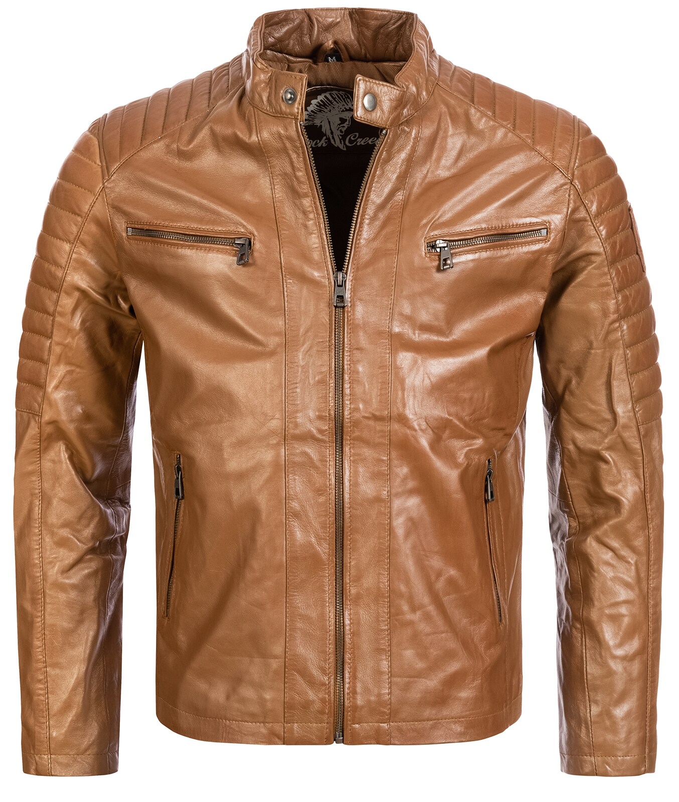 Rock Creek Lederjacke Regular Fit