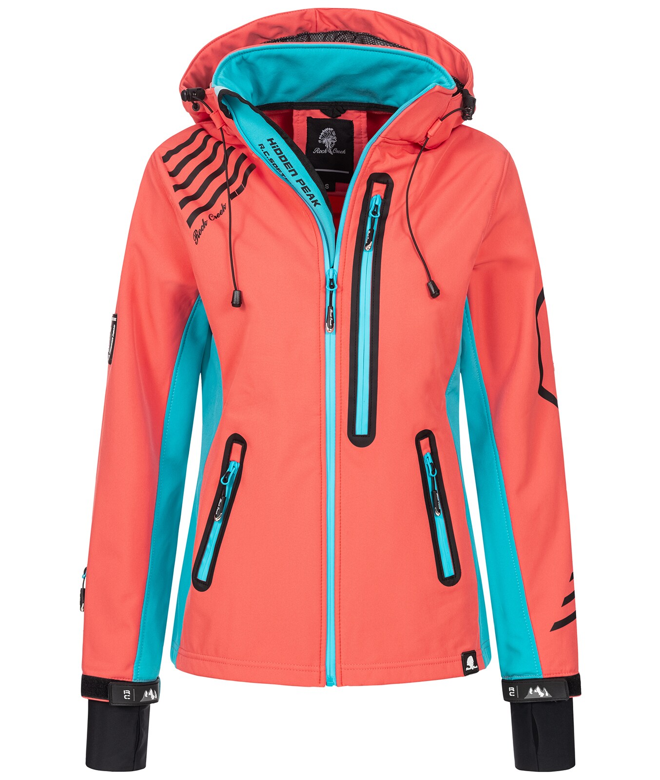 Rock Creek Jacke Softshelljacke Regular Fit